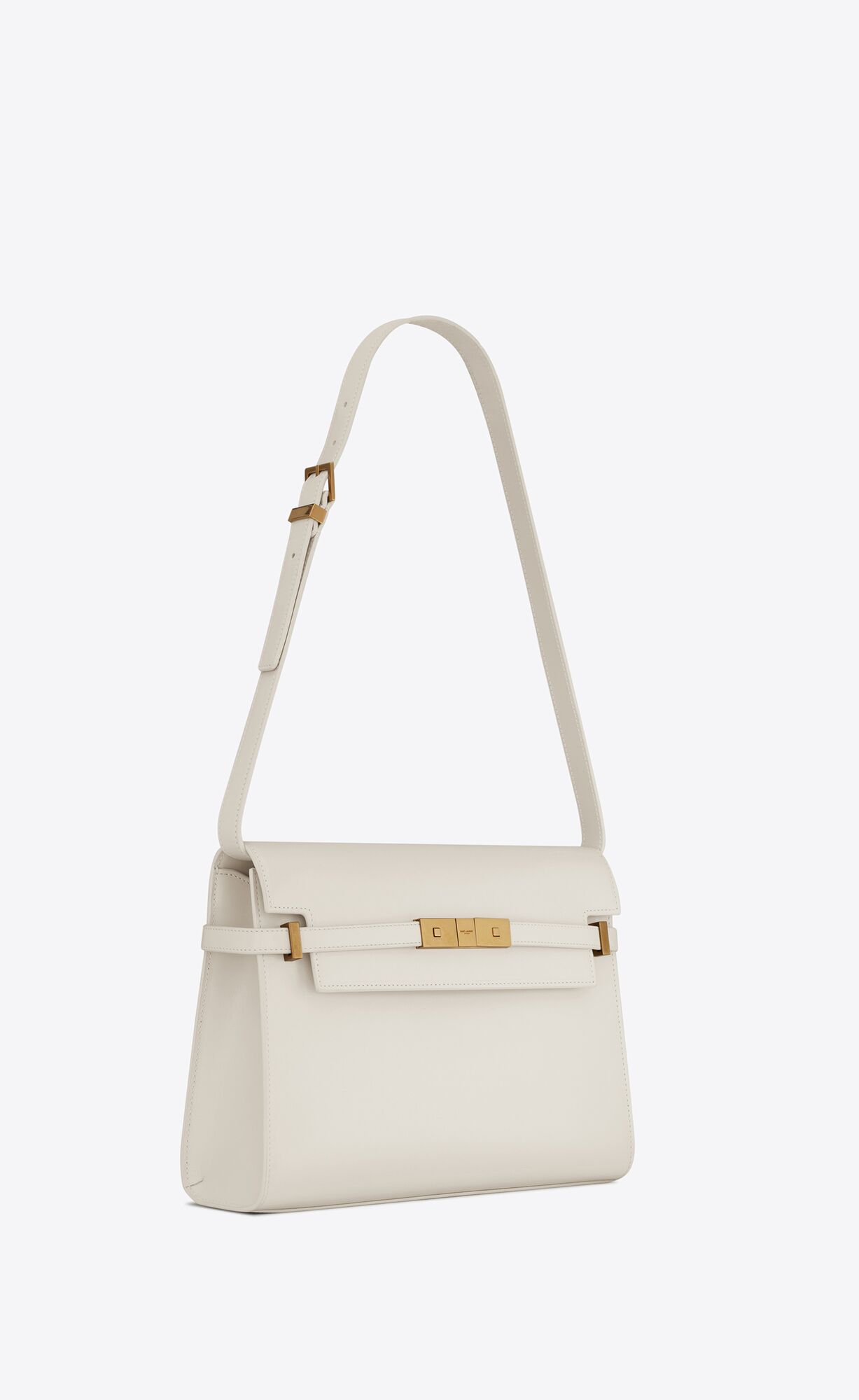 manhattan shoulder bag in box saint laurent leather blanc vintage manhattan shoulder bag in box saint laurent leather blanc vintage