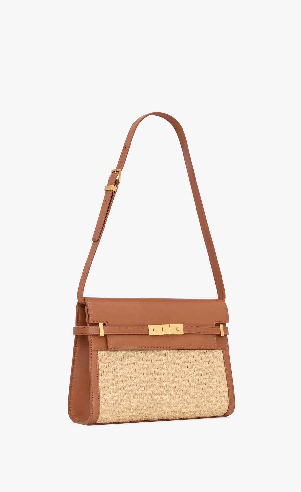 manhattan shoulder bag in raffia and vegetable tanned leather natural sand and brick manhattan shoulder bag in raffia and vegetable tanned leather natural sand and brick
