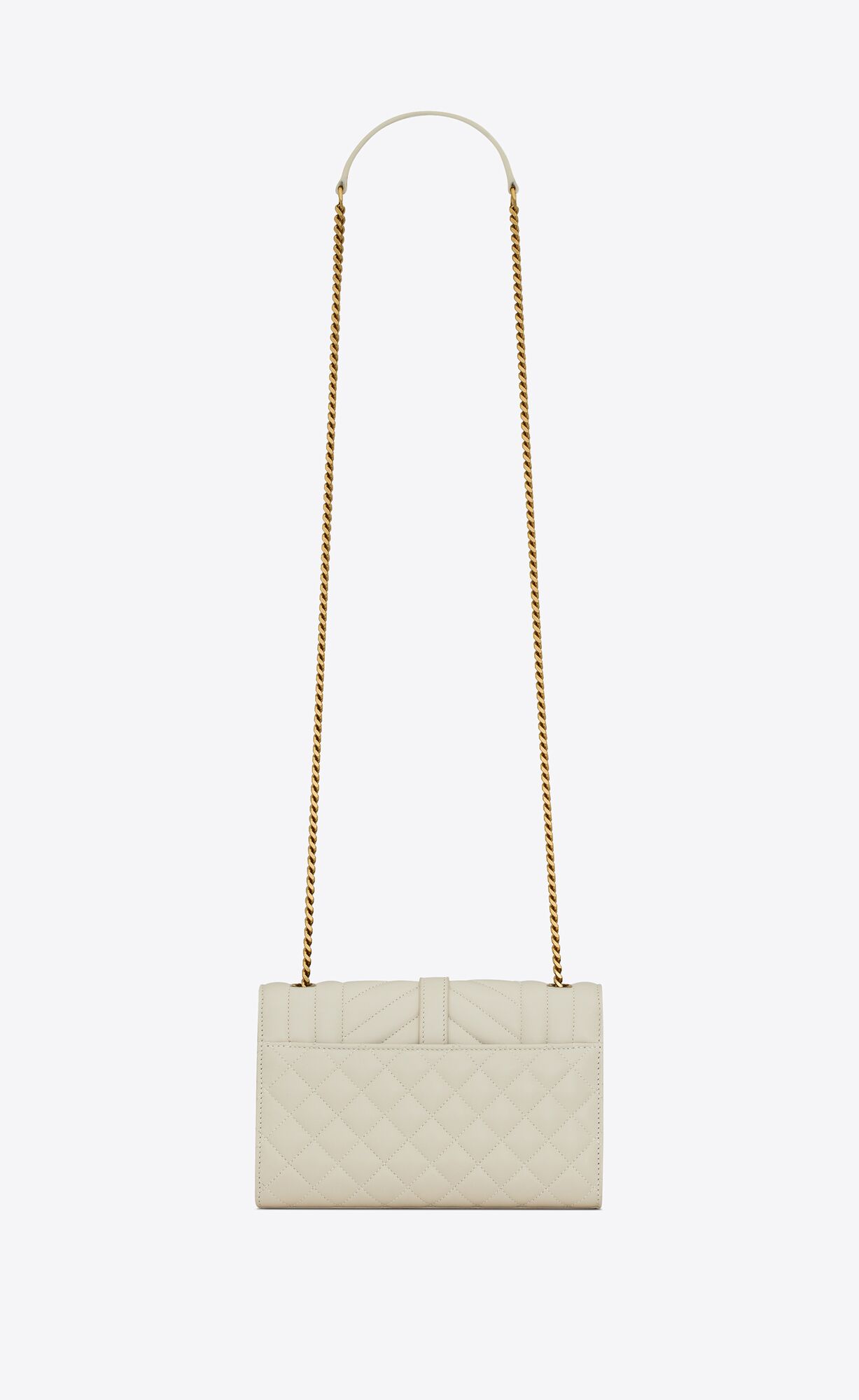 small envelope in quilted nappa leather blanc vintage small envelope in quilted nappa leather blanc vintage