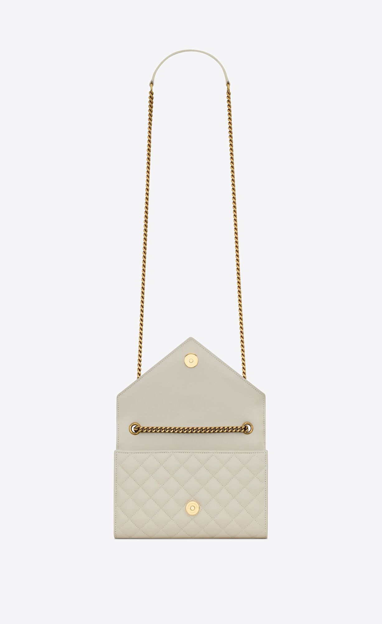 small envelope in quilted nappa leather blanc vintage small envelope in quilted nappa leather blanc vintage