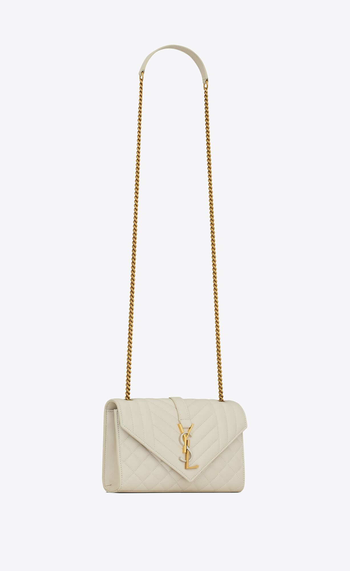 small envelope in quilted nappa leather blanc vintage small envelope in quilted nappa leather blanc vintage