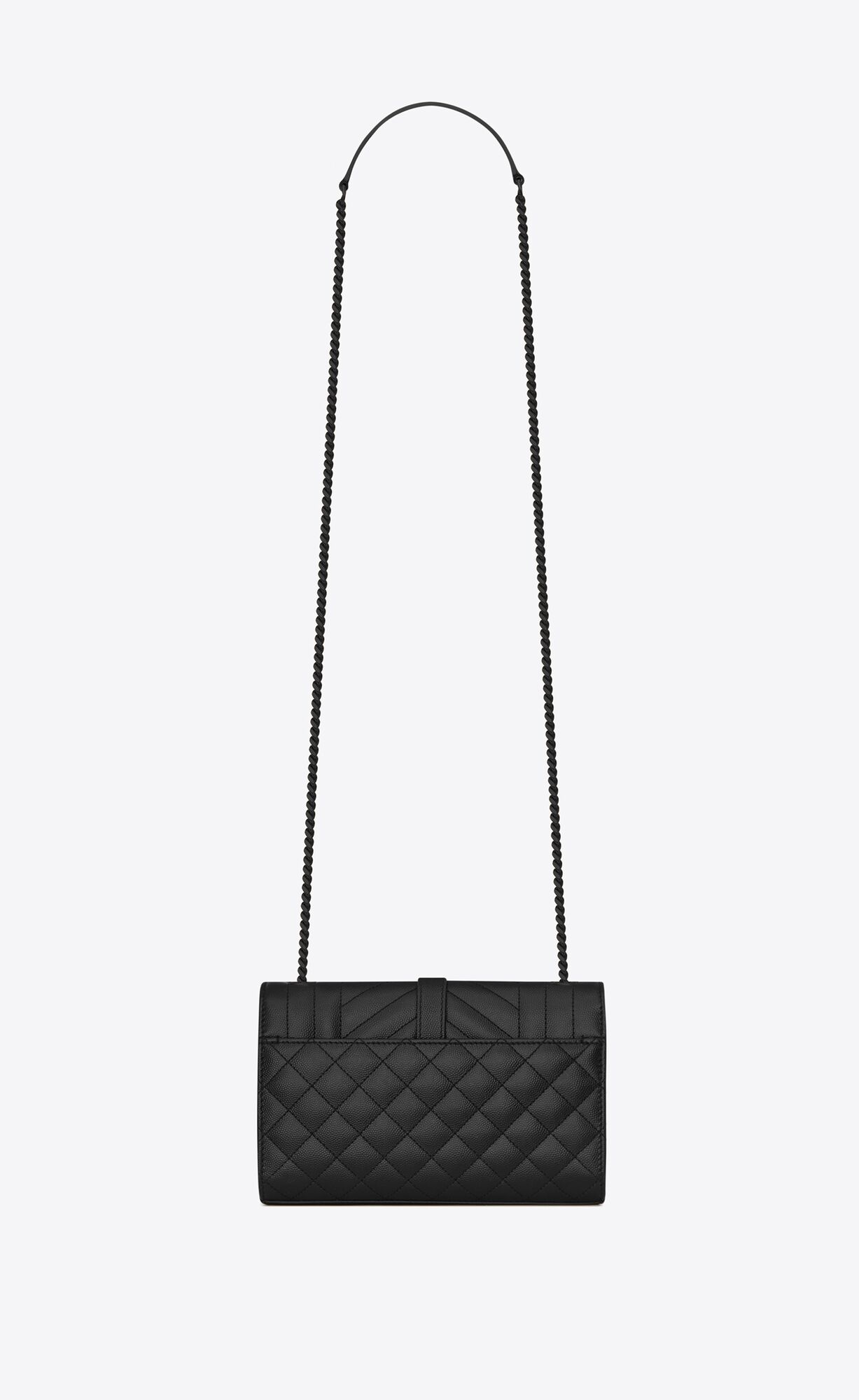 small envelope in quilted grain de poudre embossed leather noir small envelope in quilted grain de poudre embossed leather noir