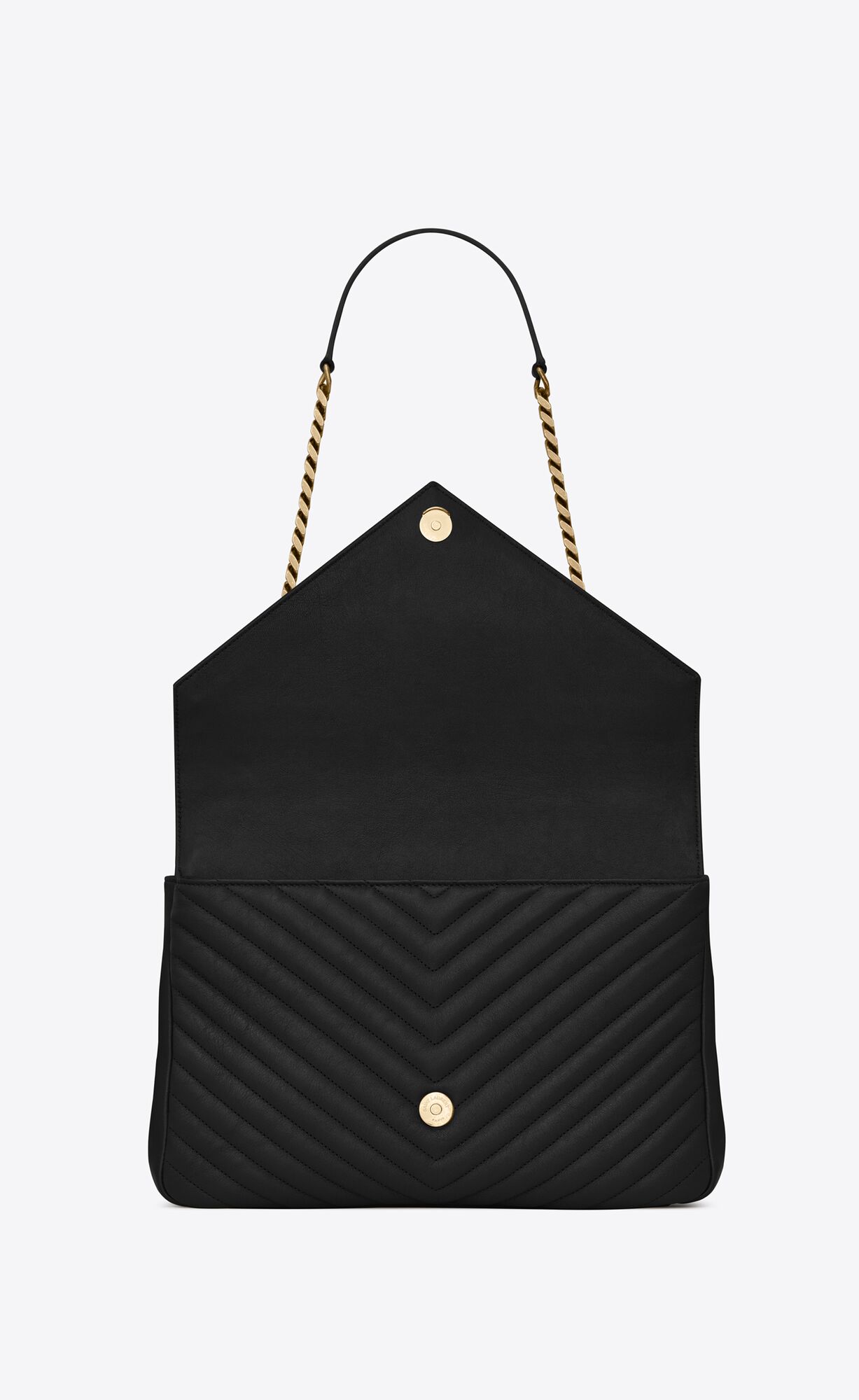 large college in quilted leather black large college in quilted leather black
