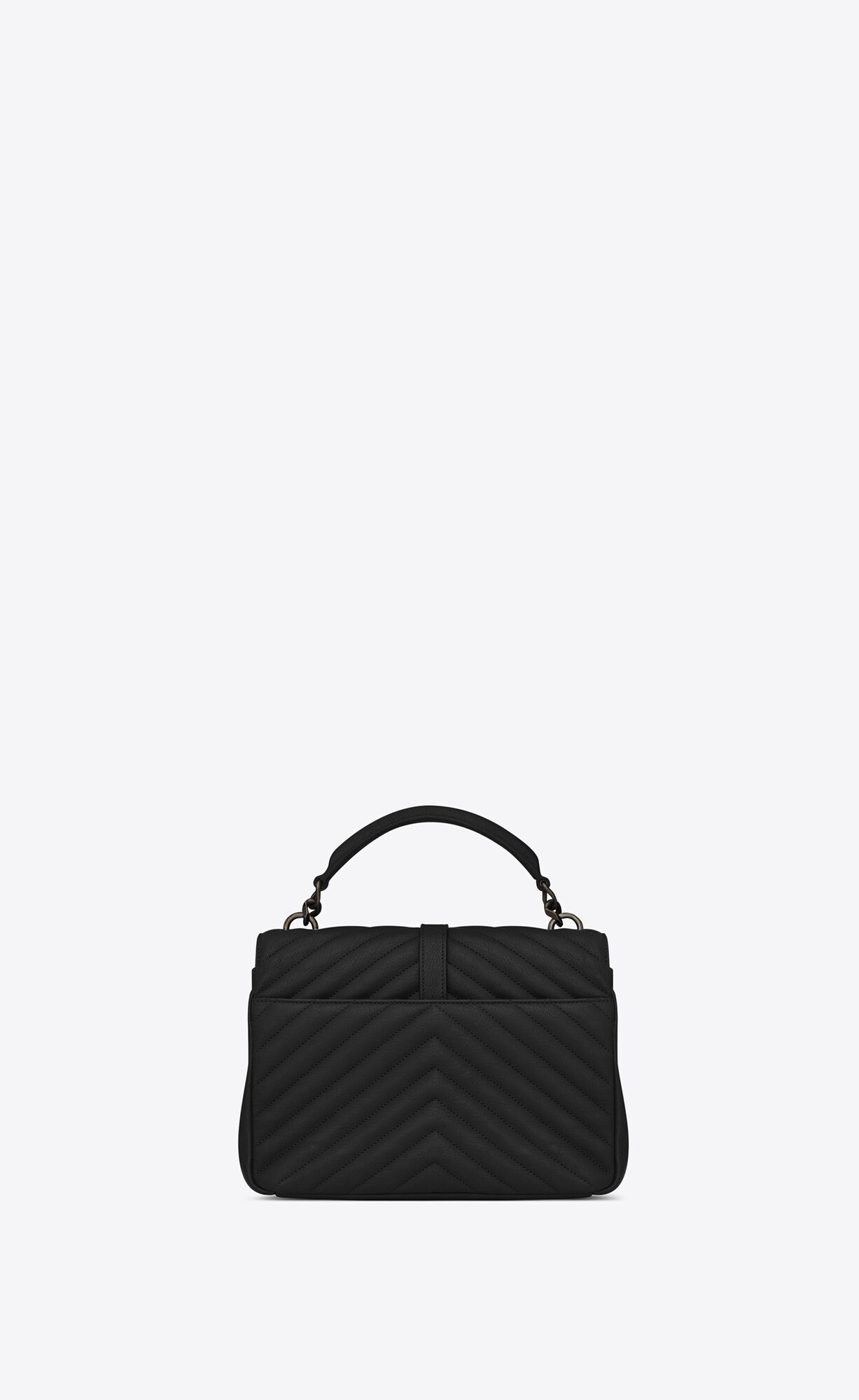 medium college in quilted leather black medium college in quilted leather black