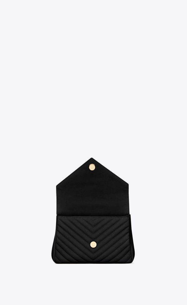 medium college in quilted leather black