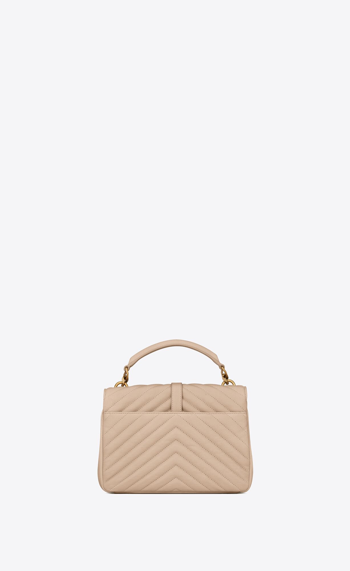 medium college in quilted leather dark beige medium college in quilted leather dark beige
