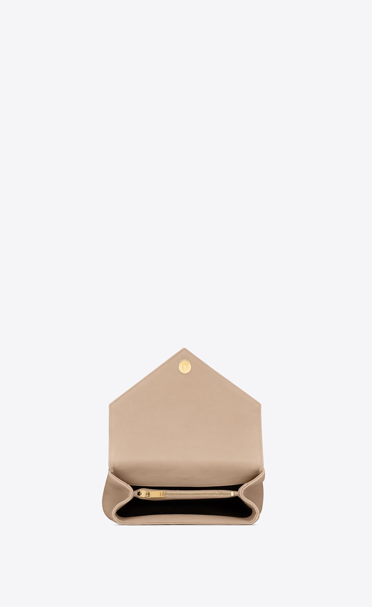 medium college in quilted leather dark beige medium college in quilted leather dark beige