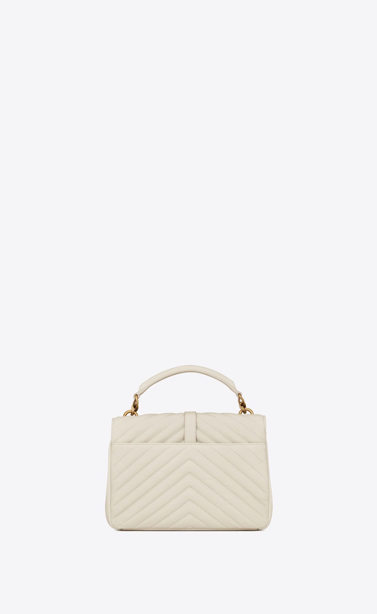 medium college in quilted leather blanc vintage medium college in quilted leather blanc vintage