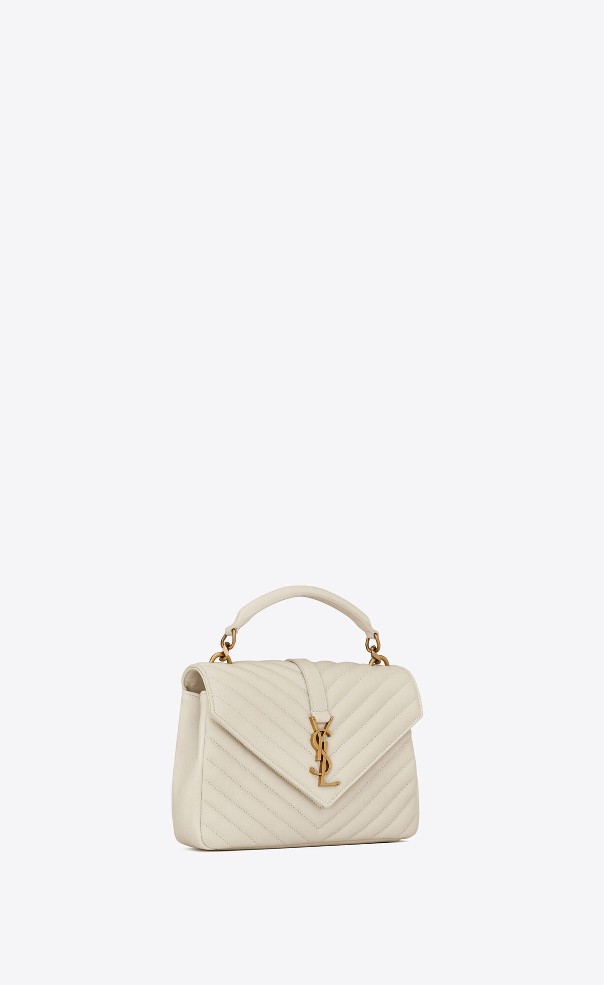 medium college in quilted leather blanc vintage medium college in quilted leather blanc vintage