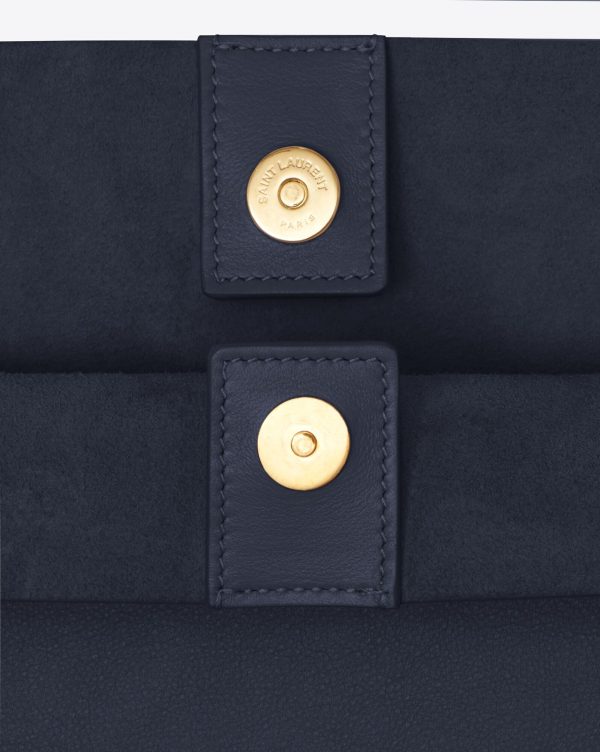 shopping saint laurent leather navy
