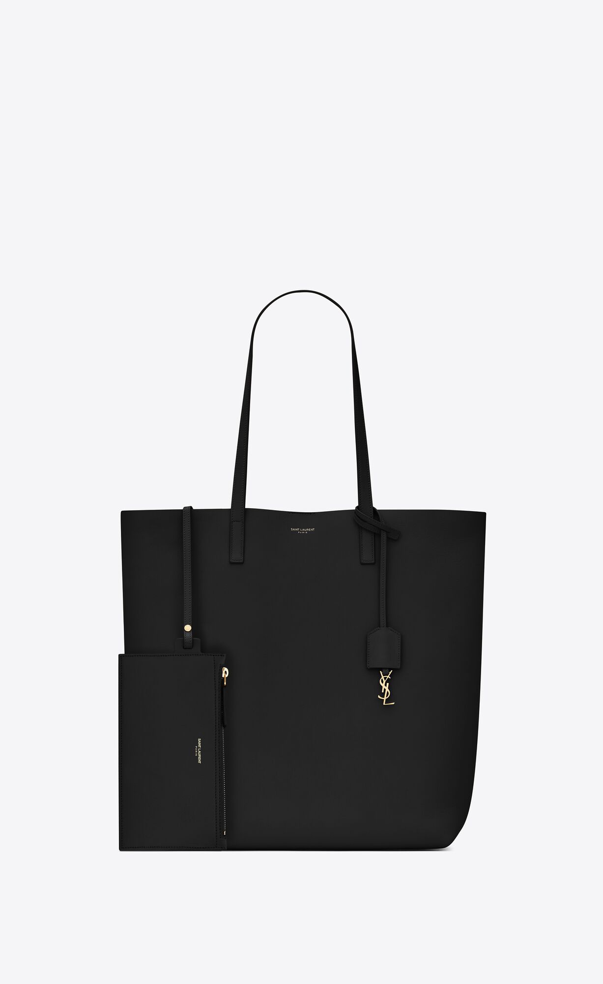 shopping saint laurent in leather black shopping saint laurent in leather black