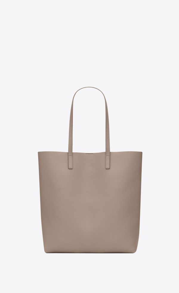 shopping saint laurent in leather greyish brown