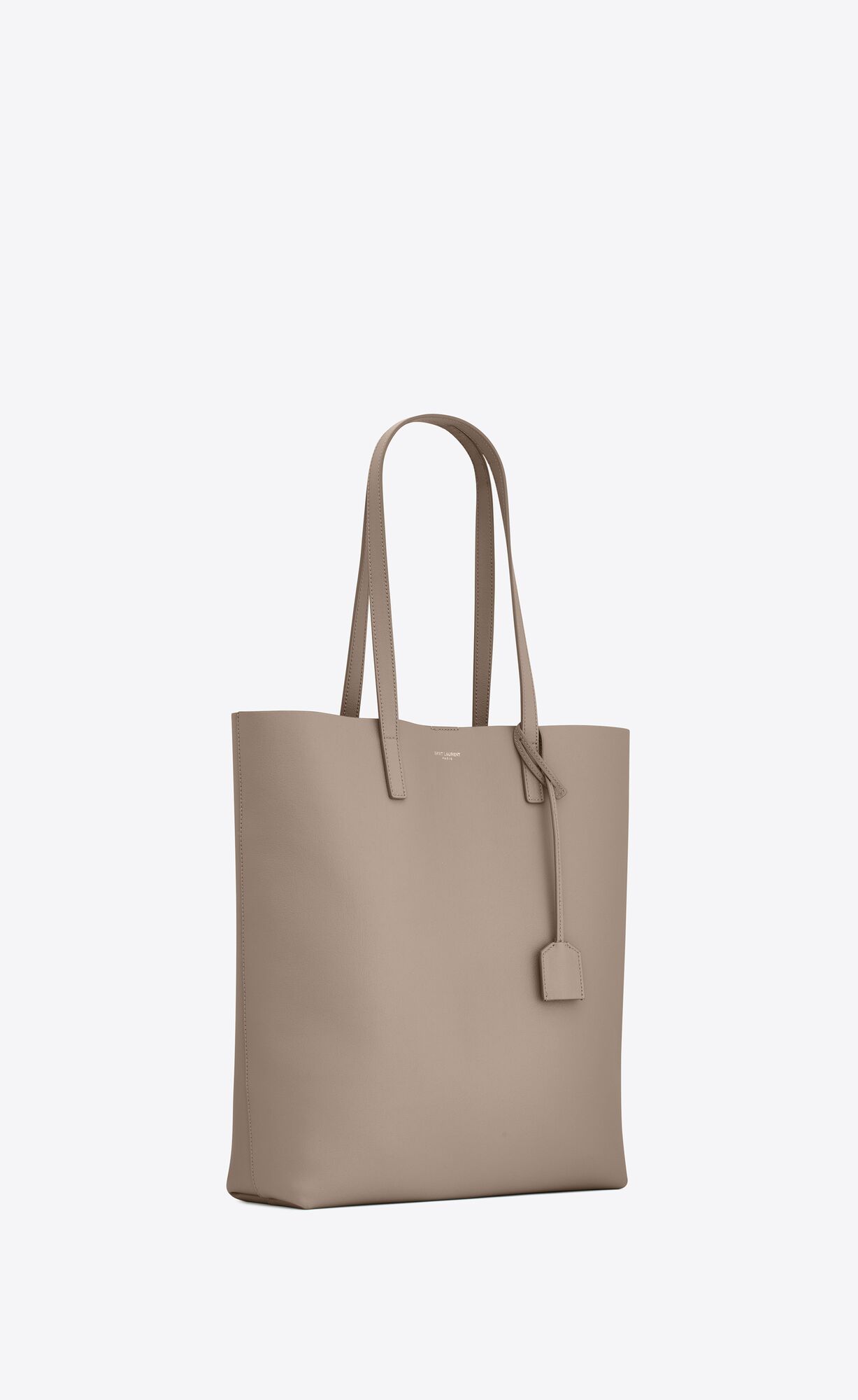 shopping saint laurent in leather greyish brown shopping saint laurent in leather greyish brown