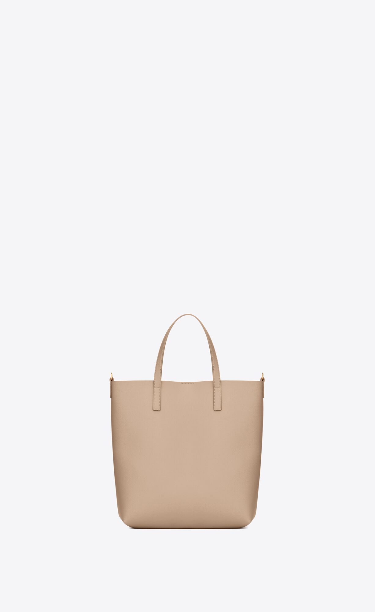 shopping saint laurent in leather dark beige shopping saint laurent in leather dark beige