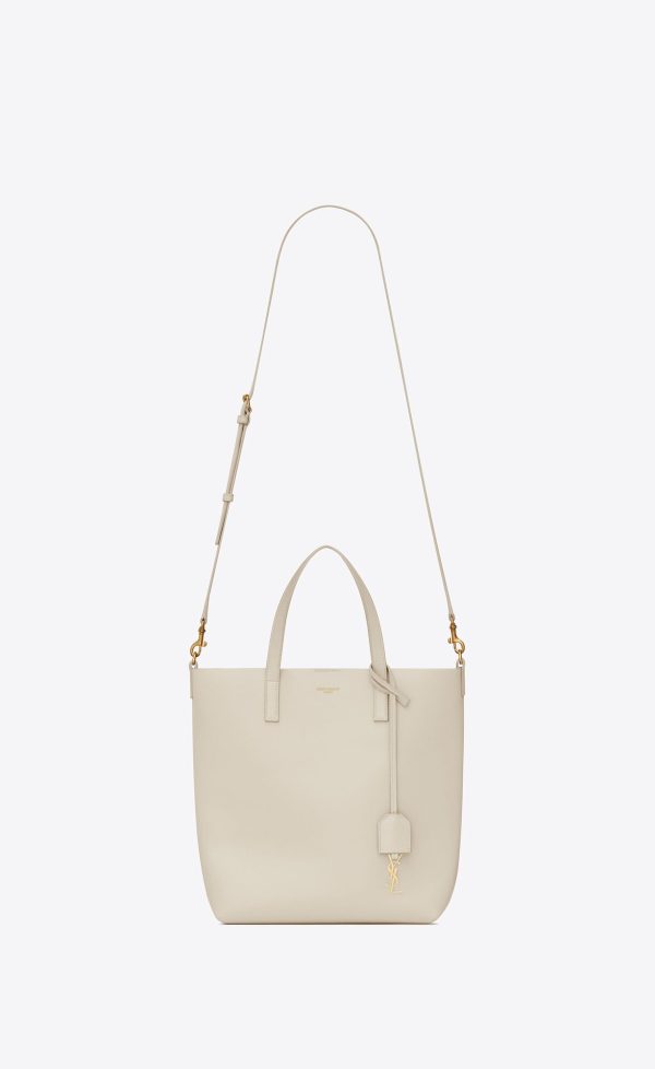 shopping saint laurent in leather blanc vintage
