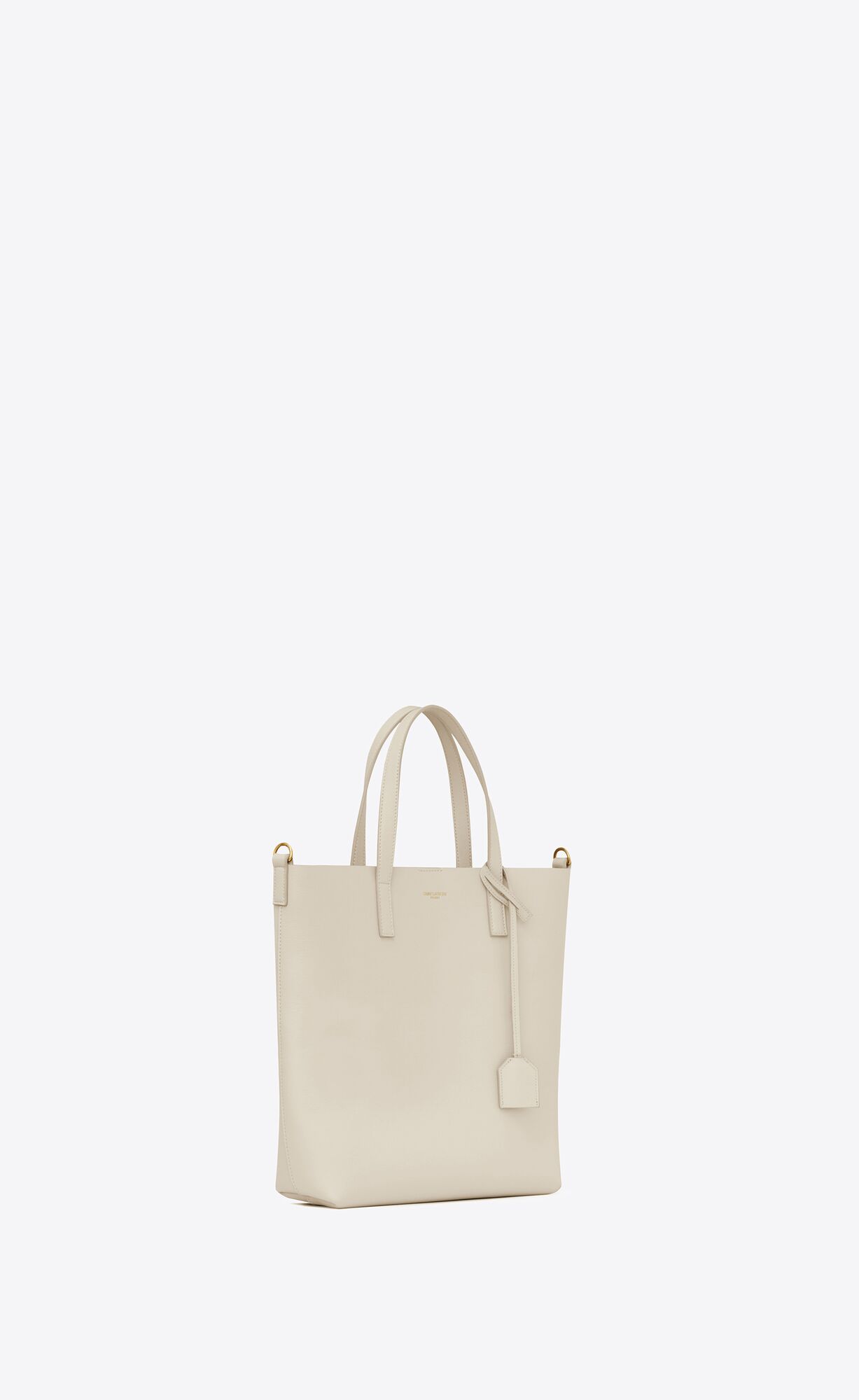 shopping saint laurent in leather blanc vintage shopping saint laurent in leather blanc vintage