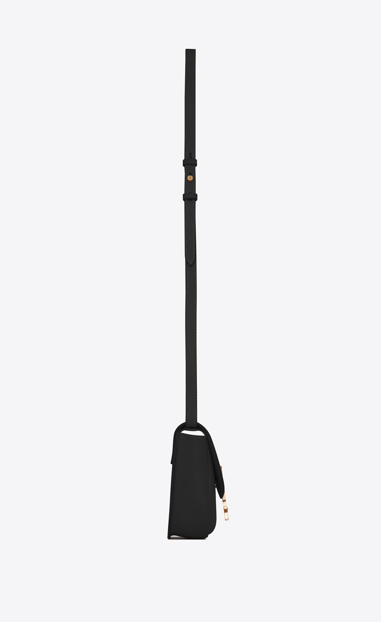 kaia small satchel in smooth leather noir kaia small satchel in smooth leather noir