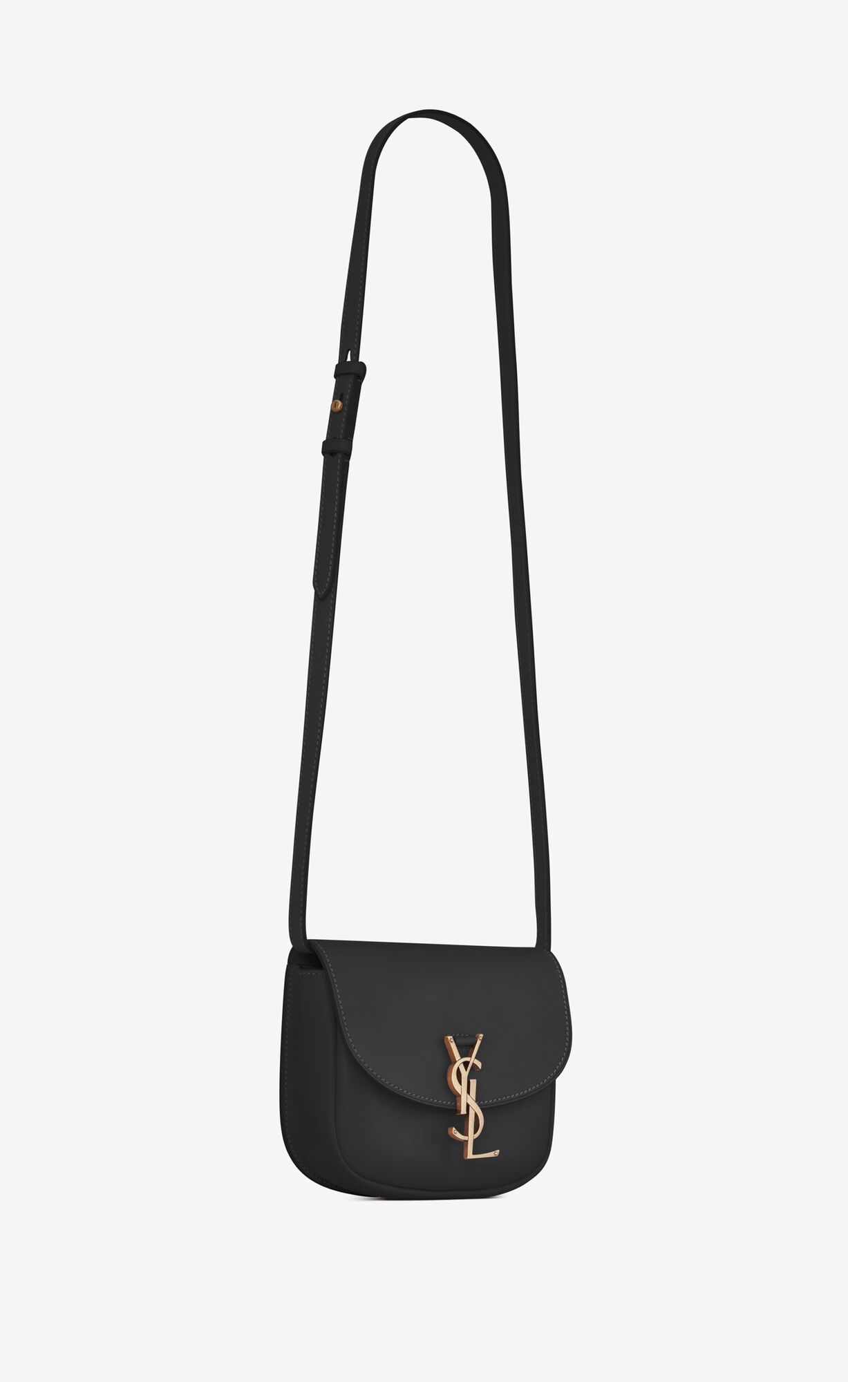 kaia small satchel in smooth leather noir kaia small satchel in smooth leather noir