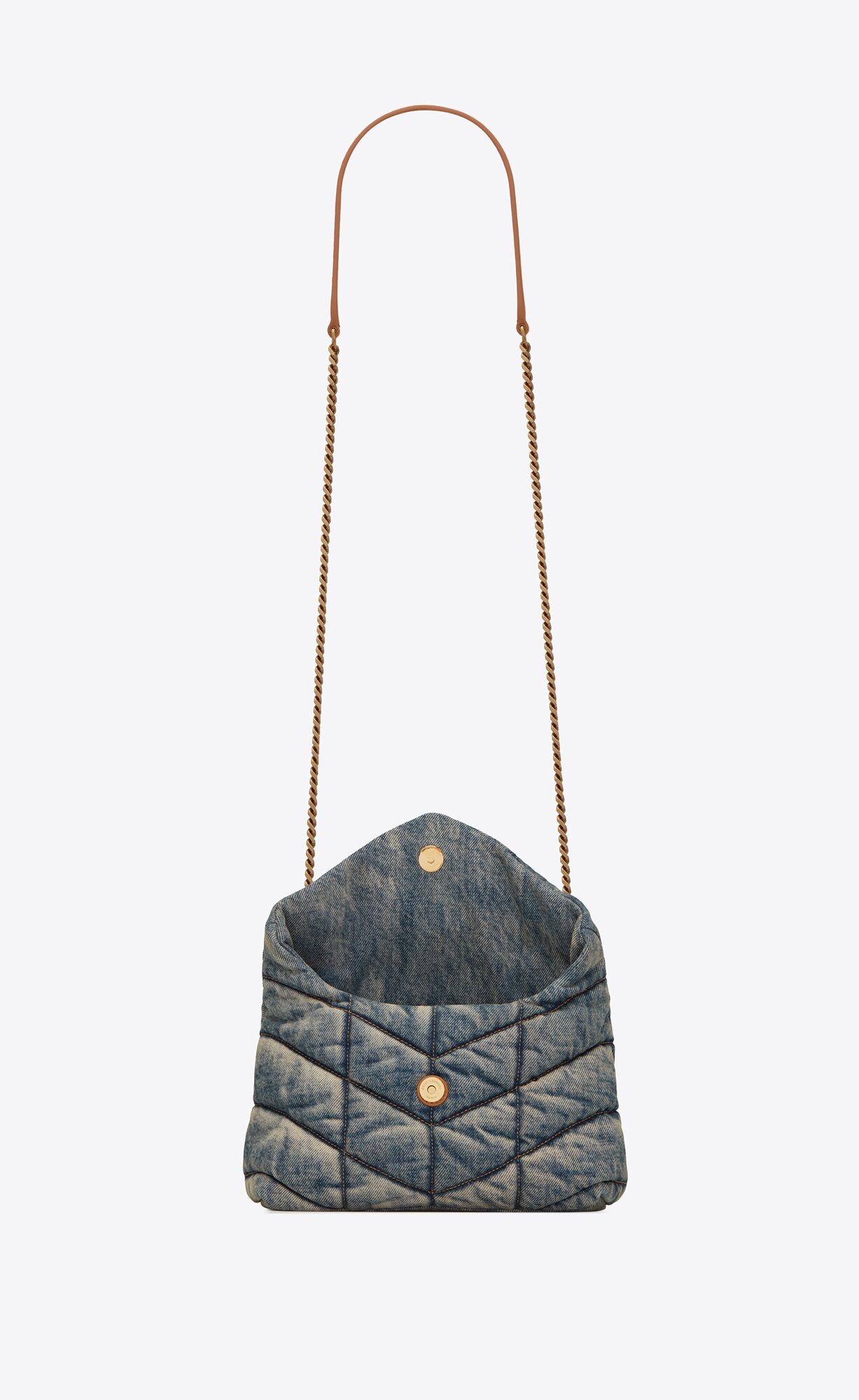 puffer toy bag in denim rodeo blue puffer toy bag in denim rodeo blue