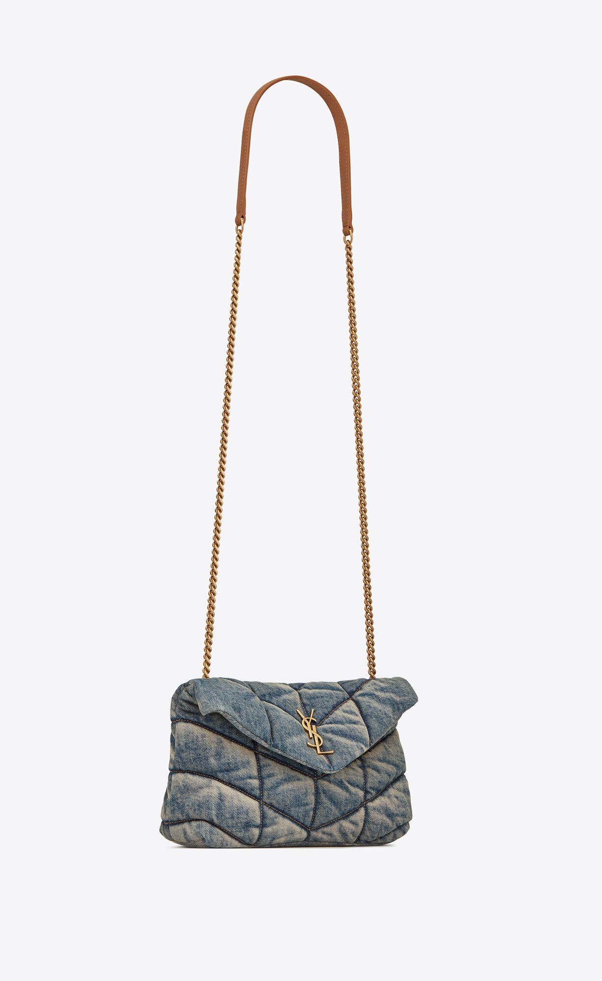 puffer toy bag in denim rodeo blue puffer toy bag in denim rodeo blue
