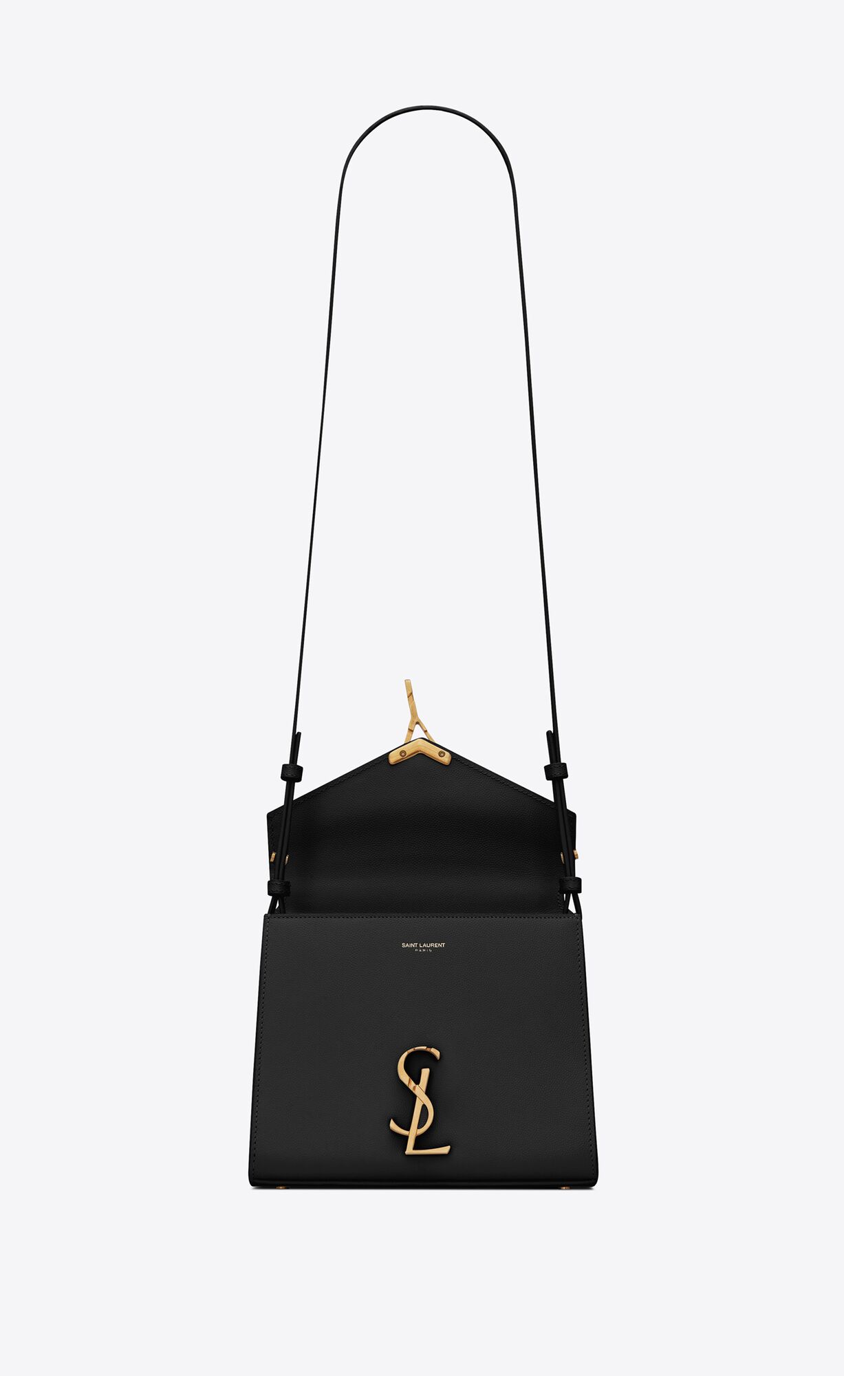 cassandra mini top handle bag in grain de poudre embossed leather black cassandra mini top handle bag in grain de poudre embossed leather black