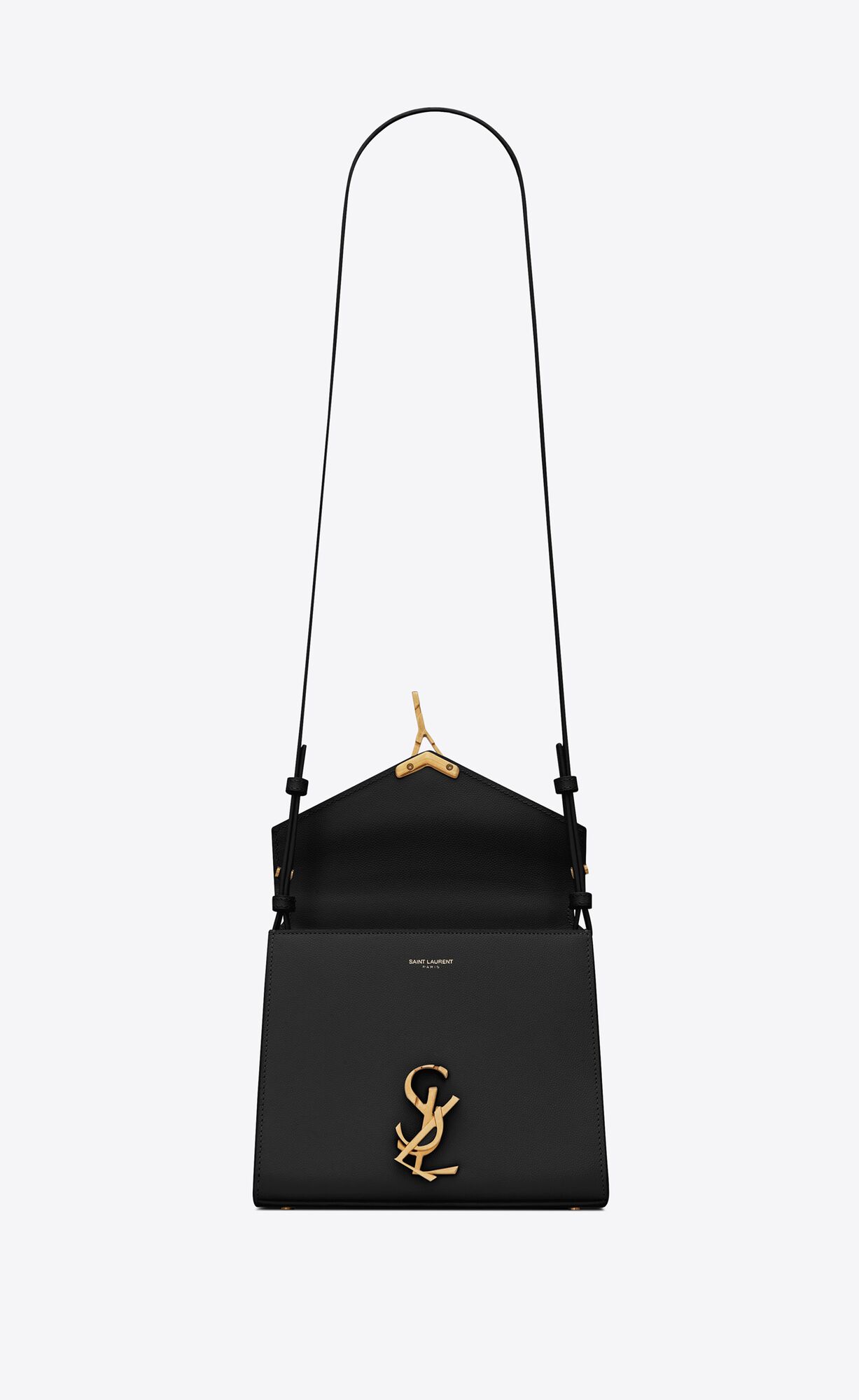 cassandra mini top handle bag in grain de poudre embossed leather black cassandra mini top handle bag in grain de poudre embossed leather black