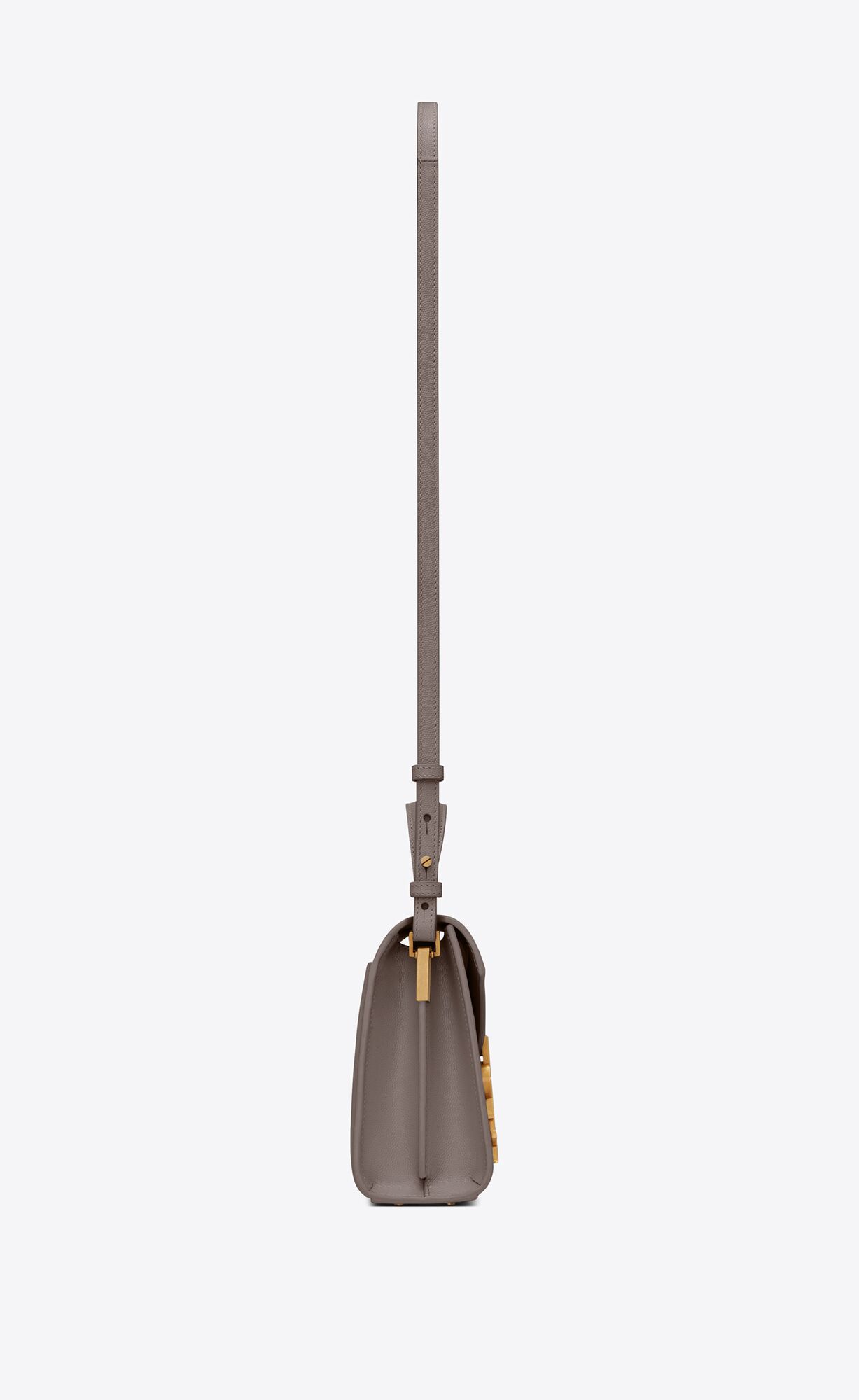 cassandra mini top handle bag in grain de poudre embossed leather fog cassandra mini top handle bag in grain de poudre embossed leather fog