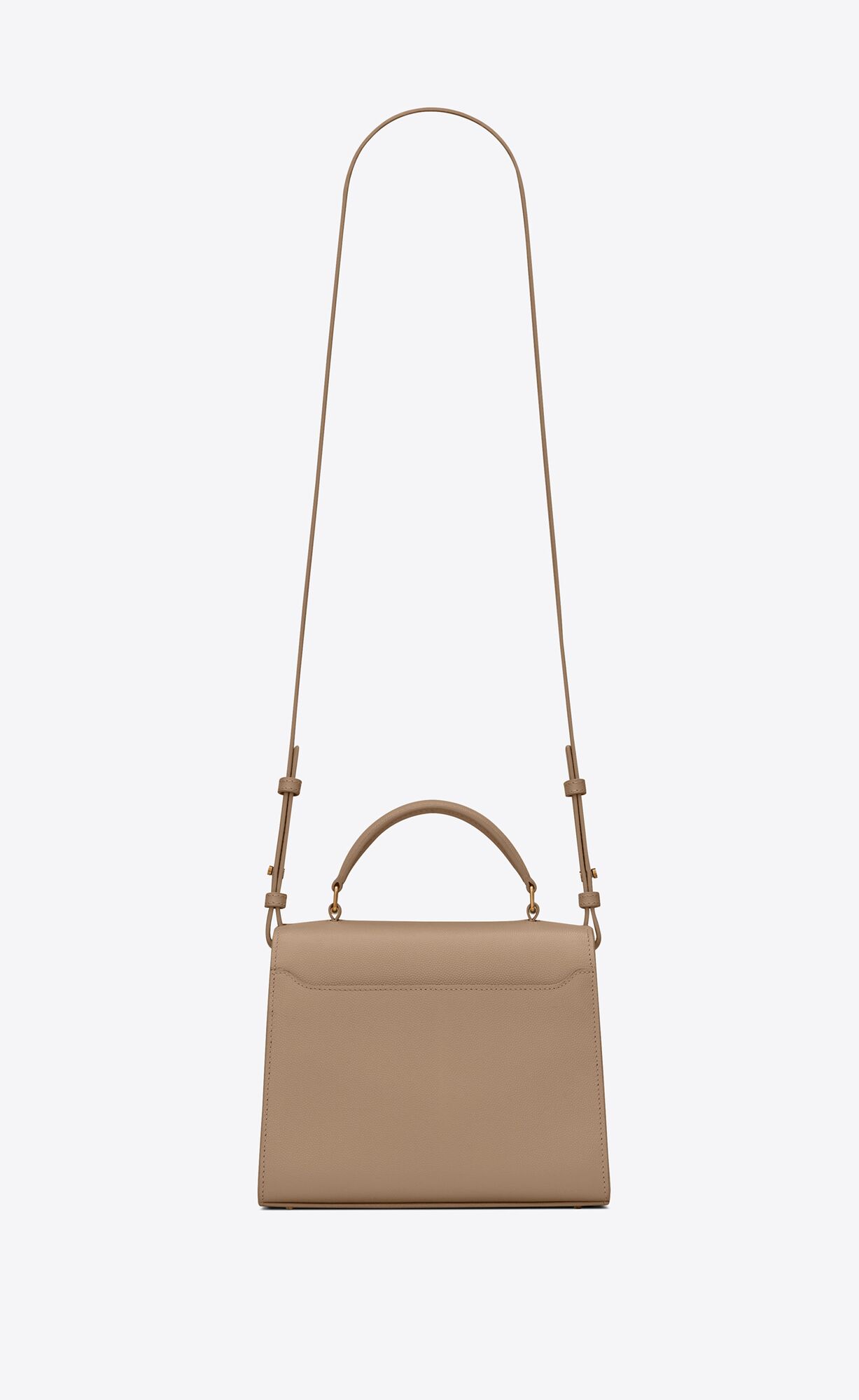 cassandra mini in grain de poudre embossed leather greyish brown cassandra mini in grain de poudre embossed leather greyish brown