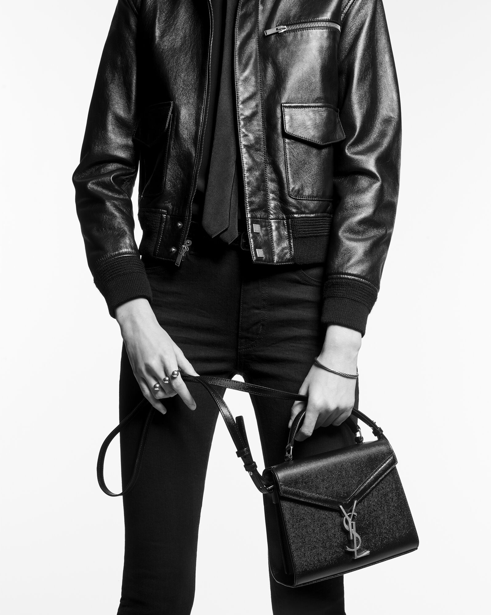 cassandra mini top handle bag in crocodile embossed shiny leather black cassandra mini top handle bag in crocodile embossed shiny leather black