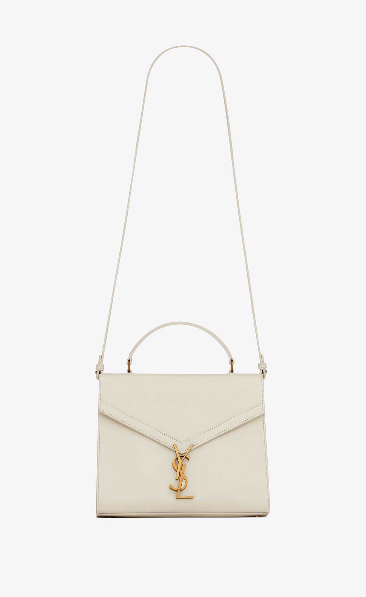 cassandra medium top handle bag in box saint laurent leather blanc vintage cassandra medium top handle bag in box saint laurent leather blanc vintage