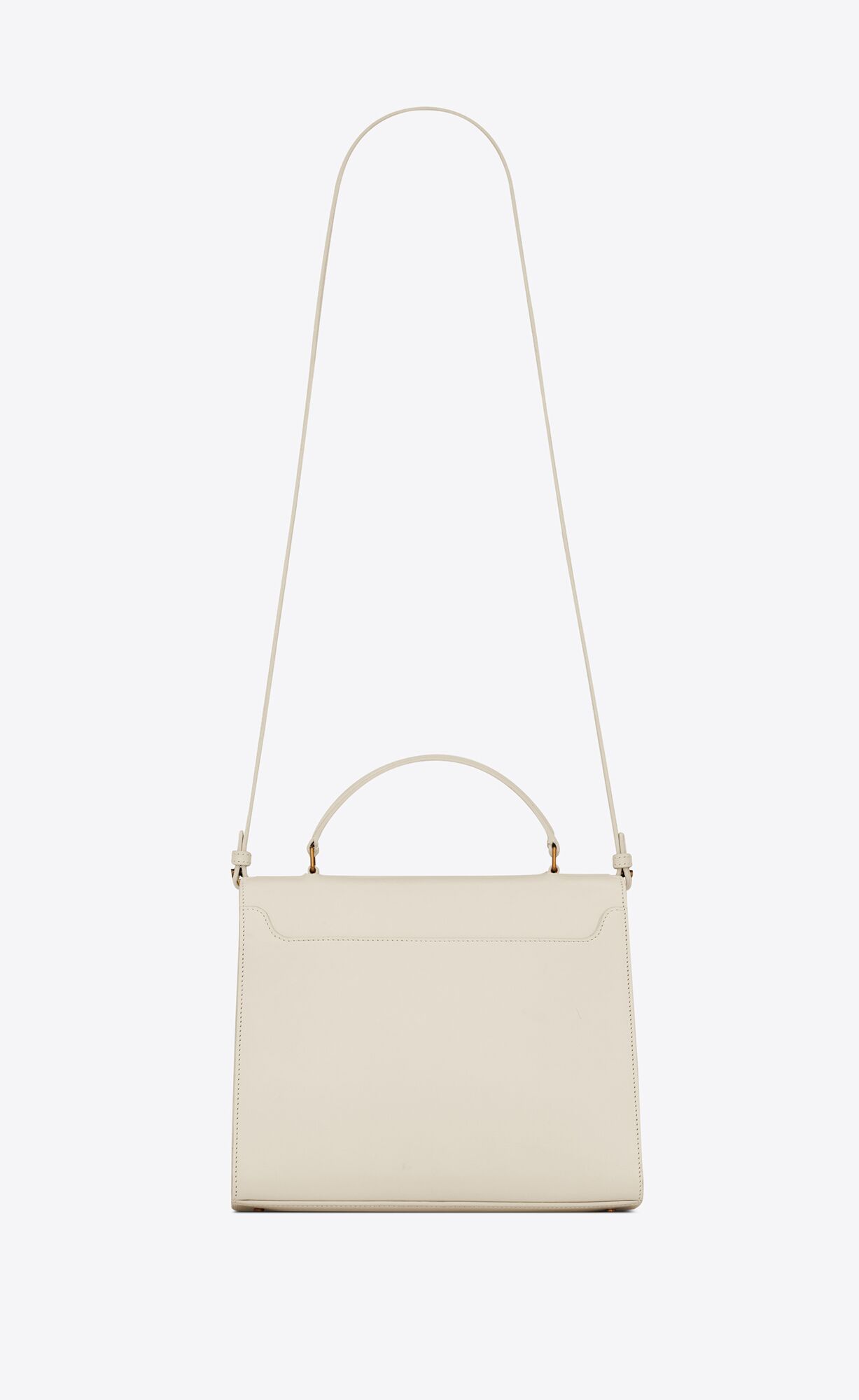 cassandra medium top handle bag in box saint laurent leather blanc vintage cassandra medium top handle bag in box saint laurent leather blanc vintage