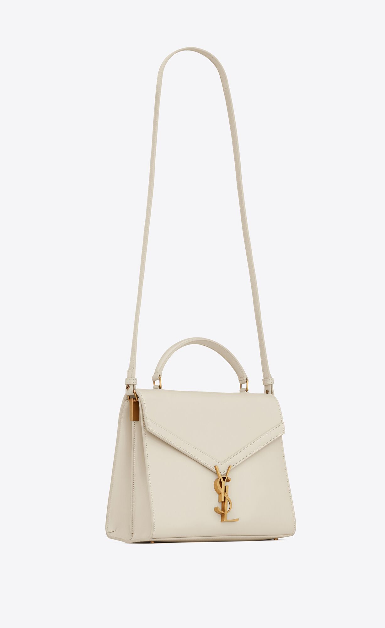 cassandra medium top handle bag in box saint laurent leather blanc vintage cassandra medium top handle bag in box saint laurent leather blanc vintage