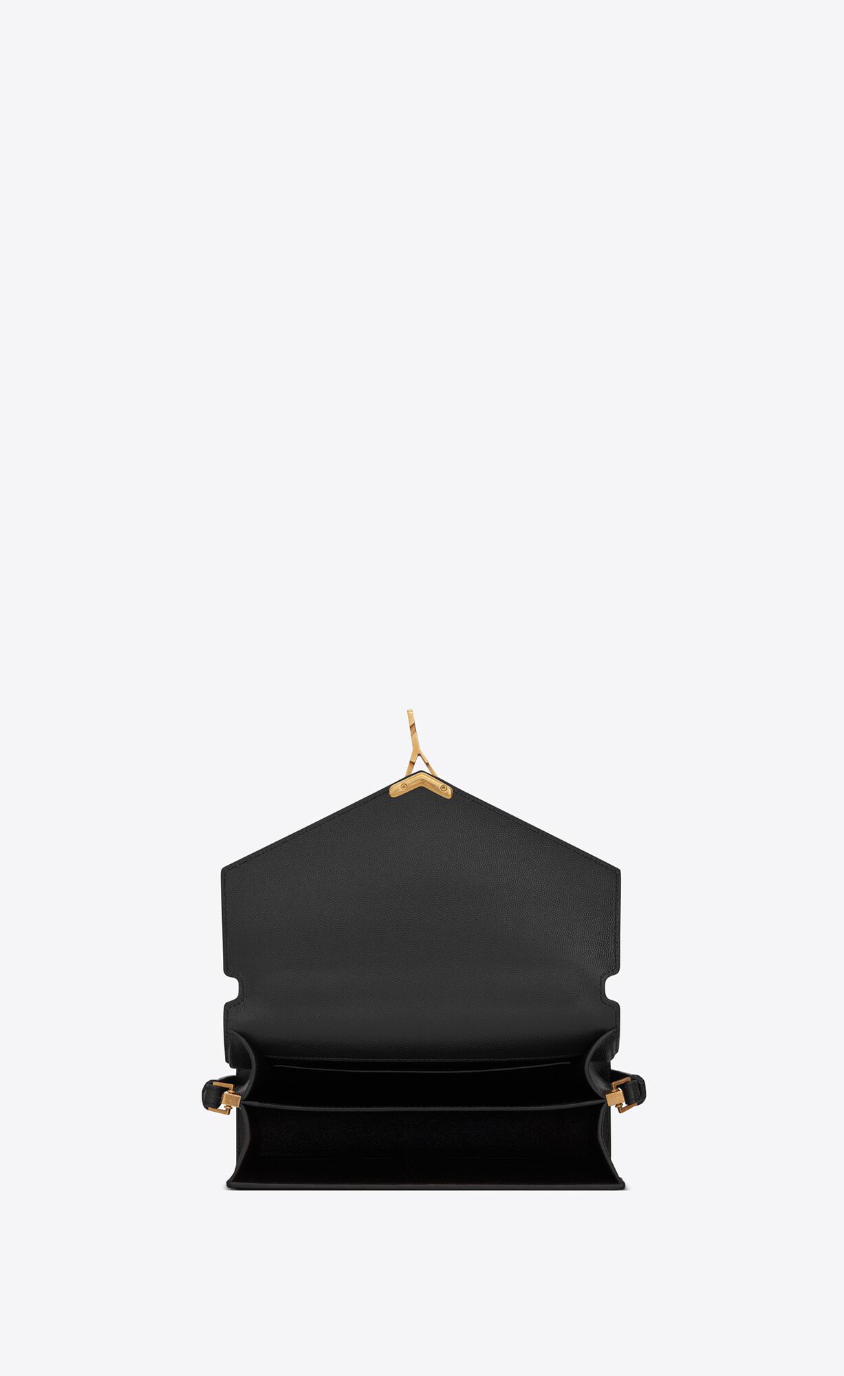 cassandra medium top handle bag in grain de poudre embossed leather black cassandra medium top handle bag in grain de poudre embossed leather black