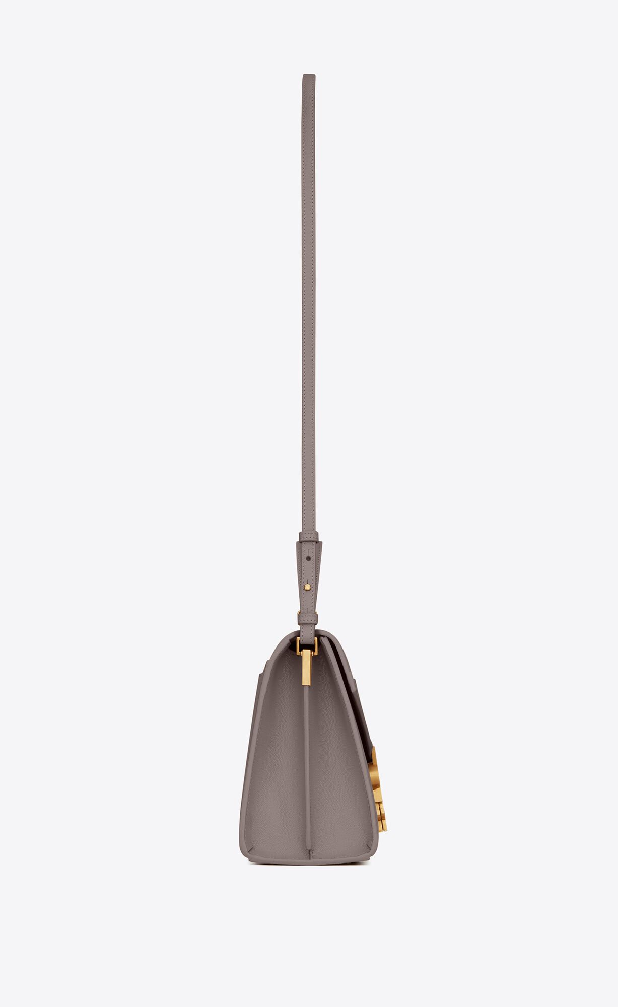 cassandra medium top handle in grain de poudre embossed leather fog cassandra medium top handle in grain de poudre embossed leather fog