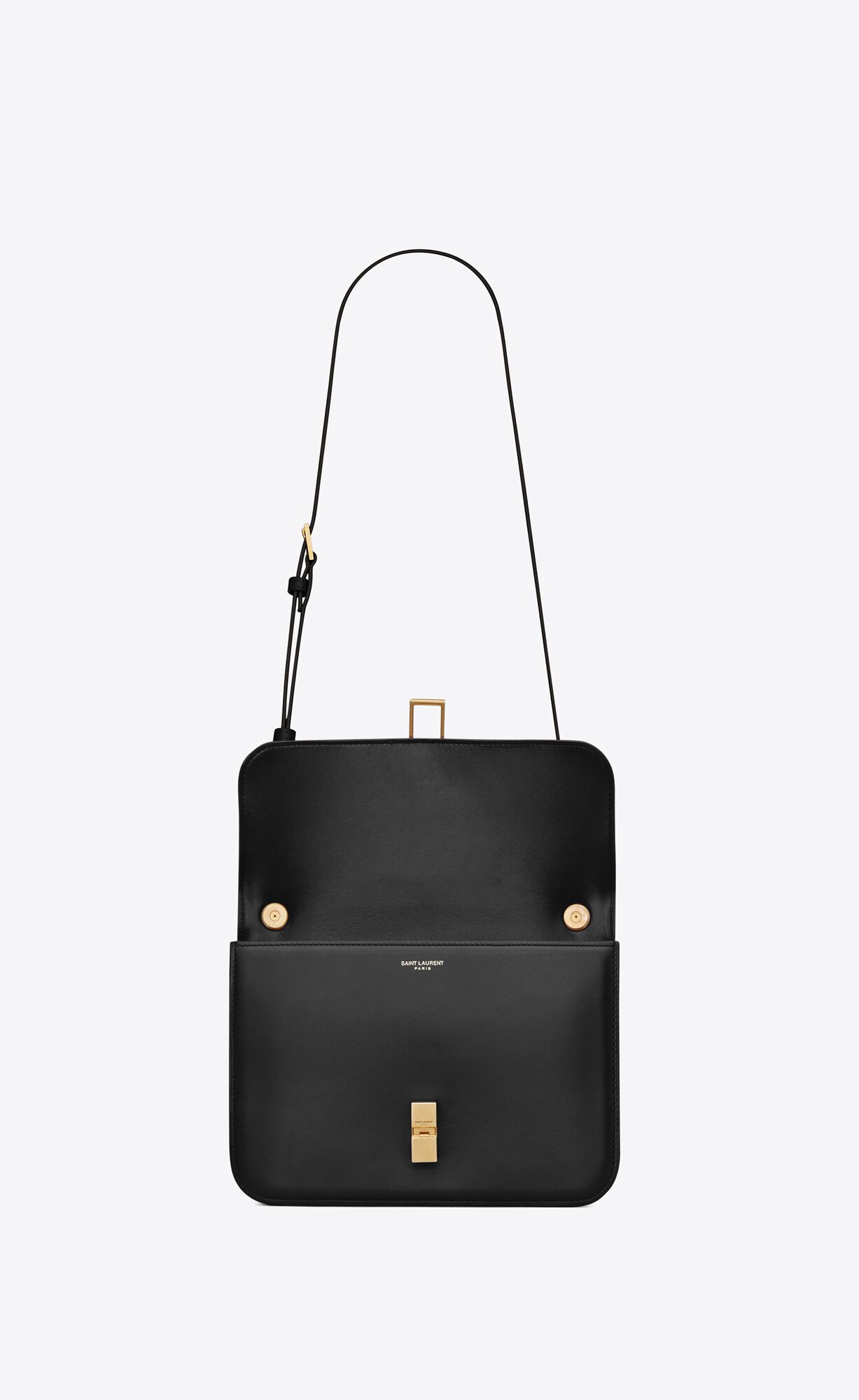 le carré satchel in box saint laurent leather black le carré satchel in box saint laurent leather black