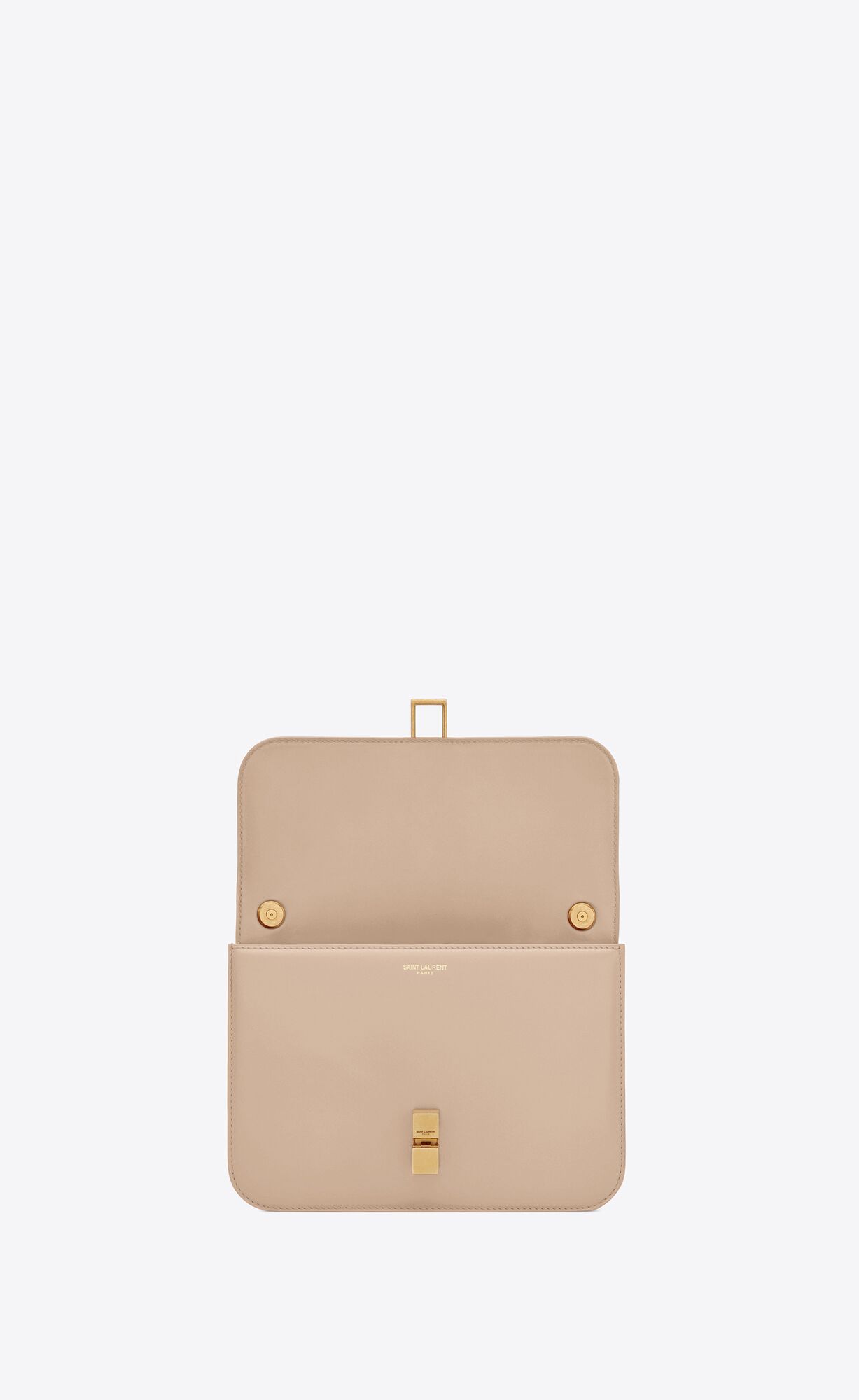 le carré satchel in box saint laurent leather dark beige le carré satchel in box saint laurent leather dark beige