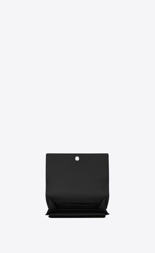 sunset top handle in smooth leather noir