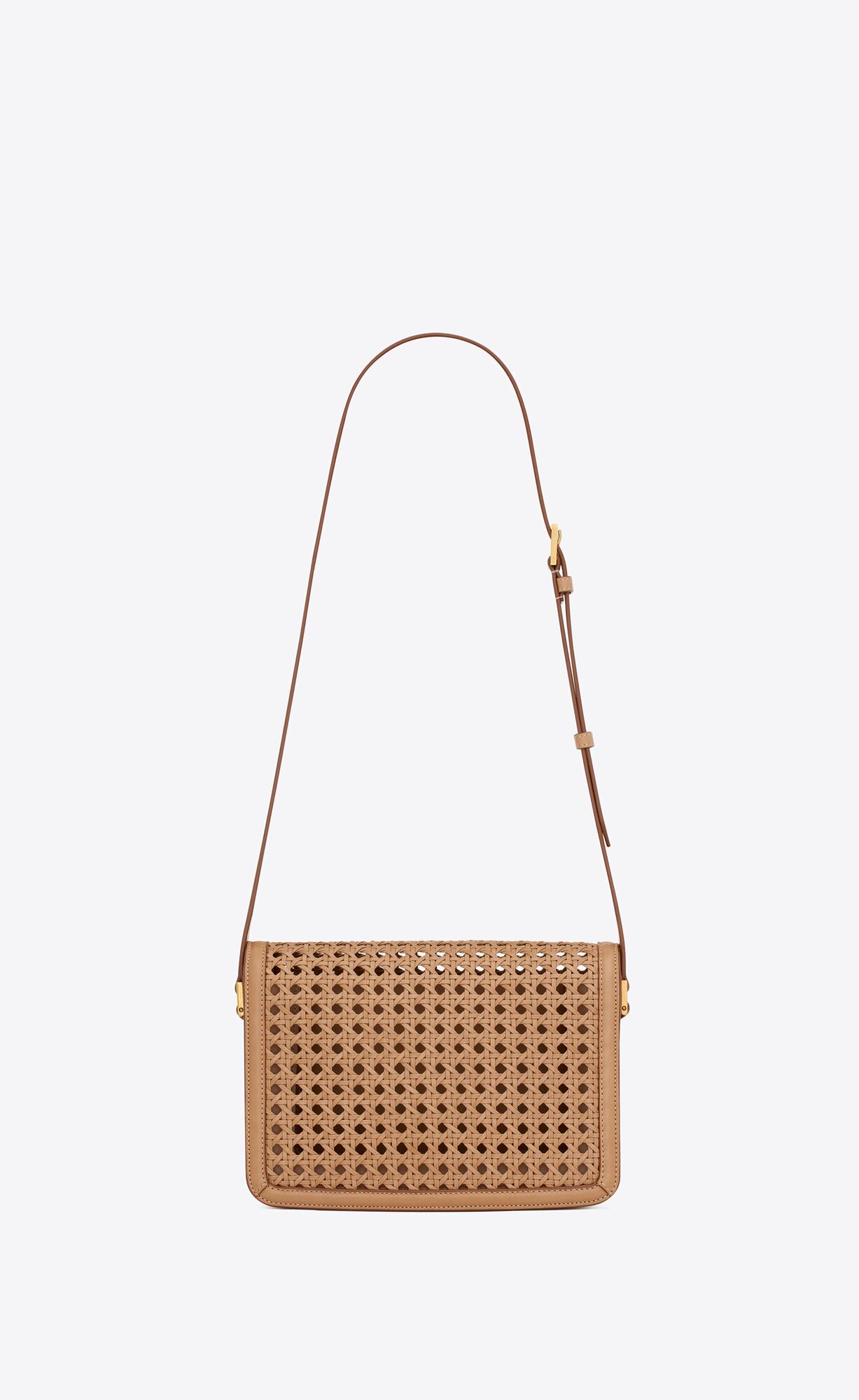solferino medium in canework vegetable tanned leather brown gold solferino medium in canework vegetable tanned leather brown gold