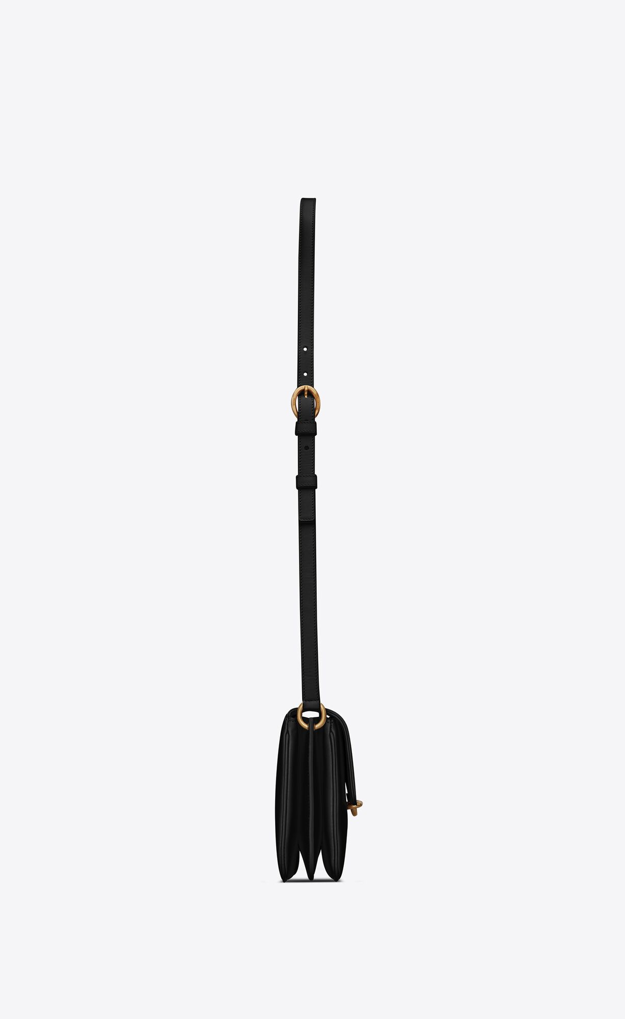 le maillon satchel in smooth leather black le maillon satchel in smooth leather black