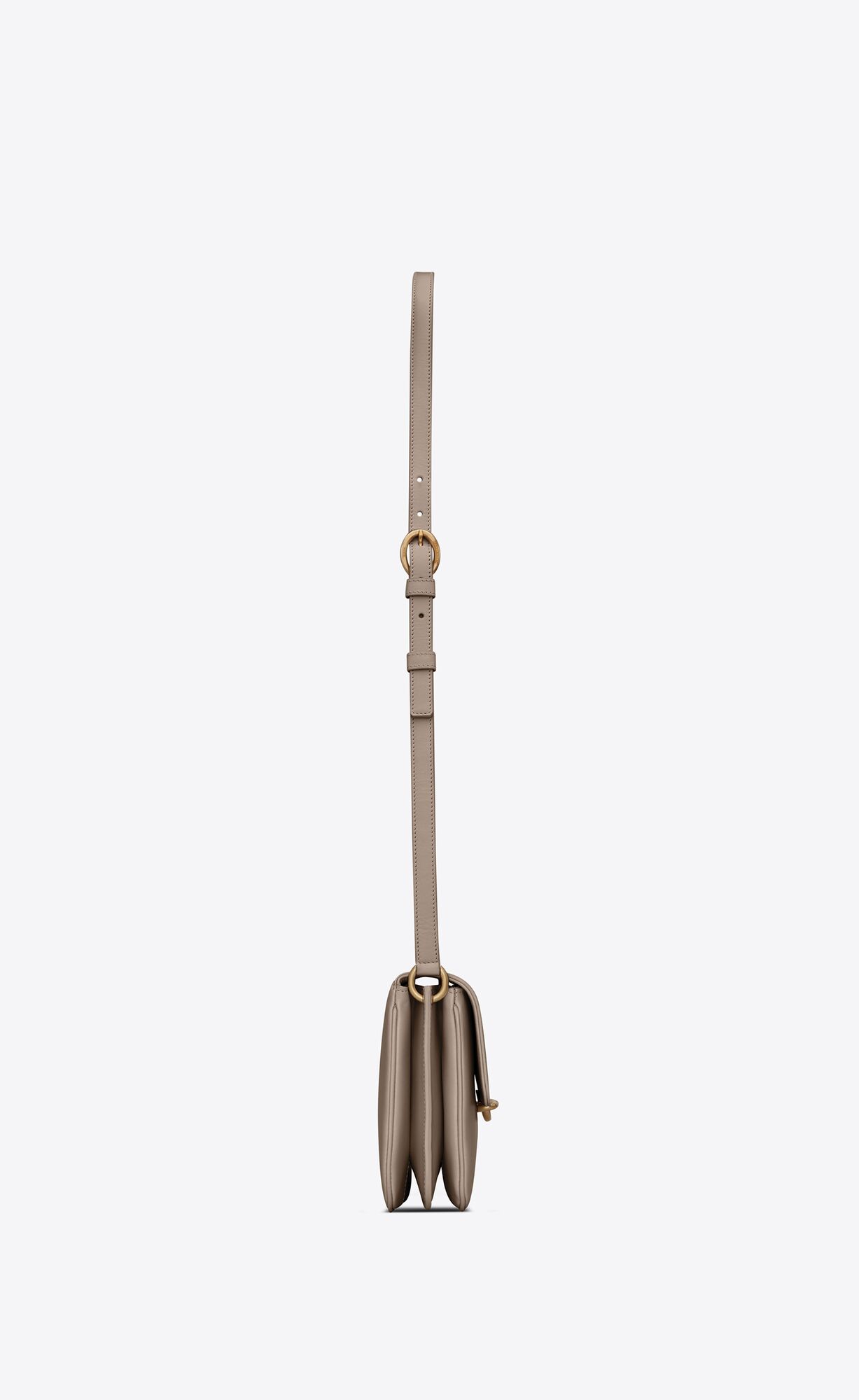 le maillon satchel in smooth leather greyish brown le maillon satchel in smooth leather greyish brown
