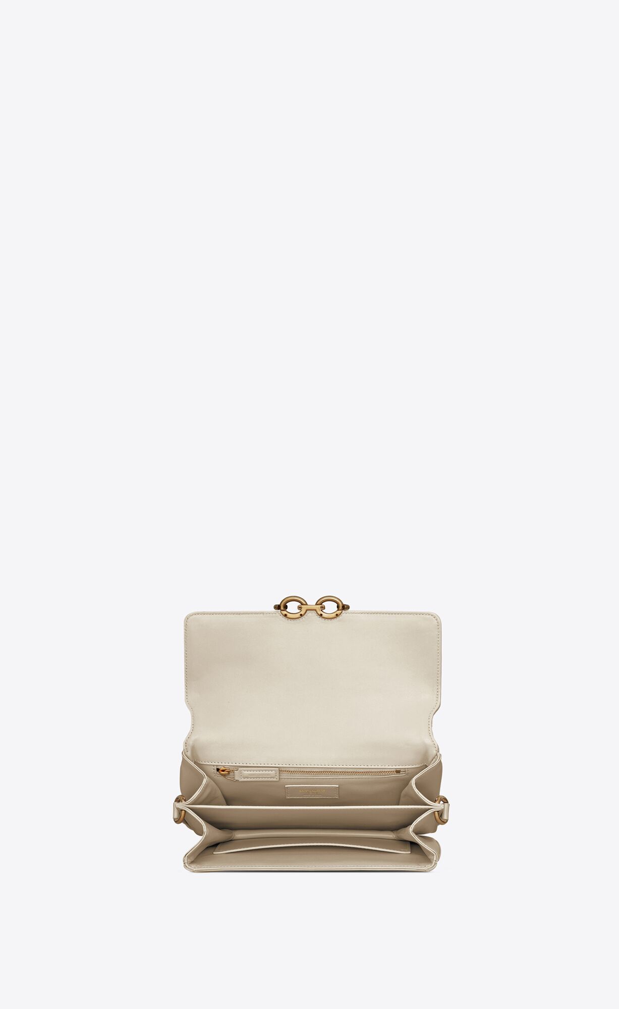 le maillon satchel in smooth leather blanc vintage le maillon satchel in smooth leather blanc vintage
