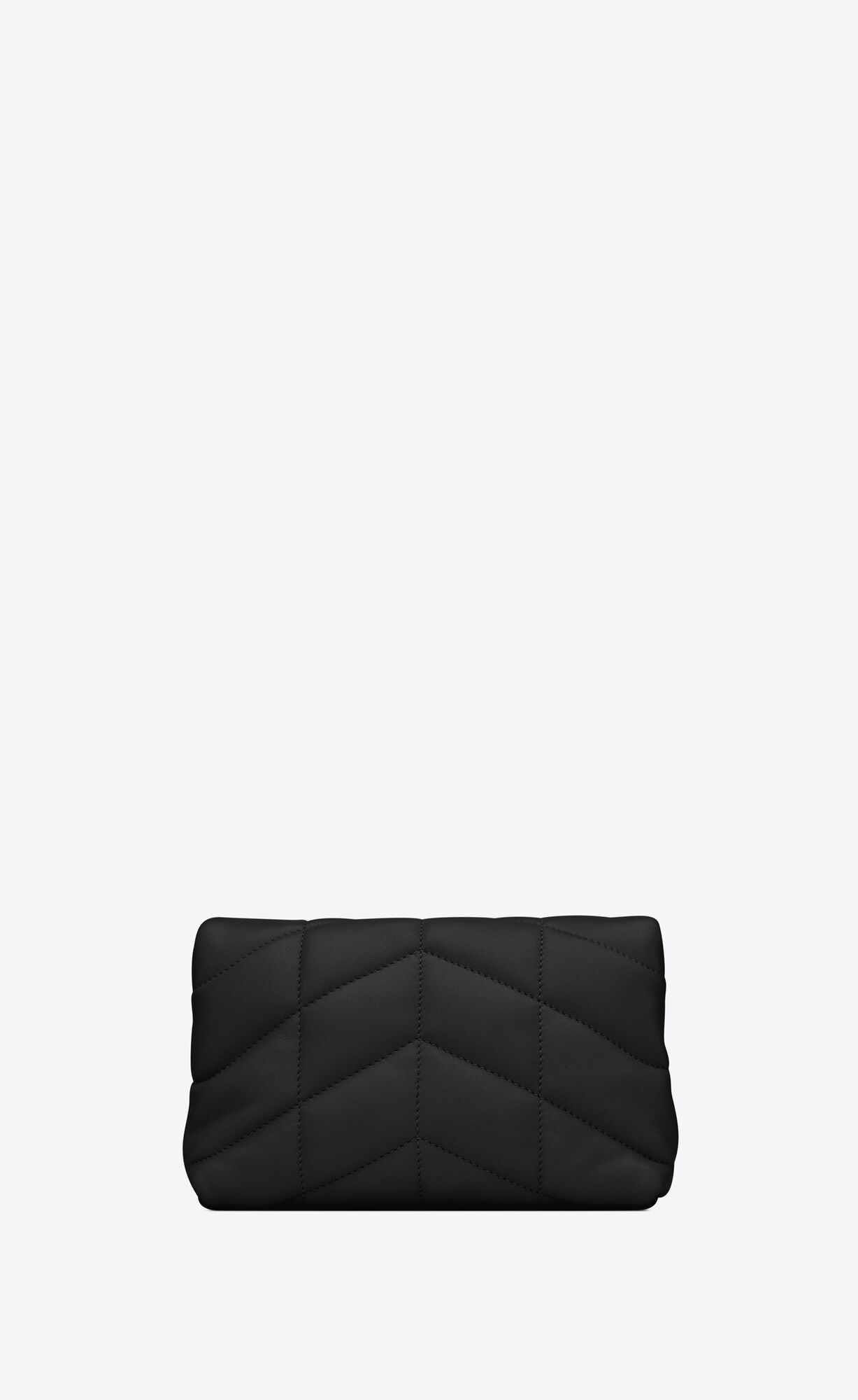 puffer small pouch in quilted lambskin black puffer small pouch in quilted lambskin black