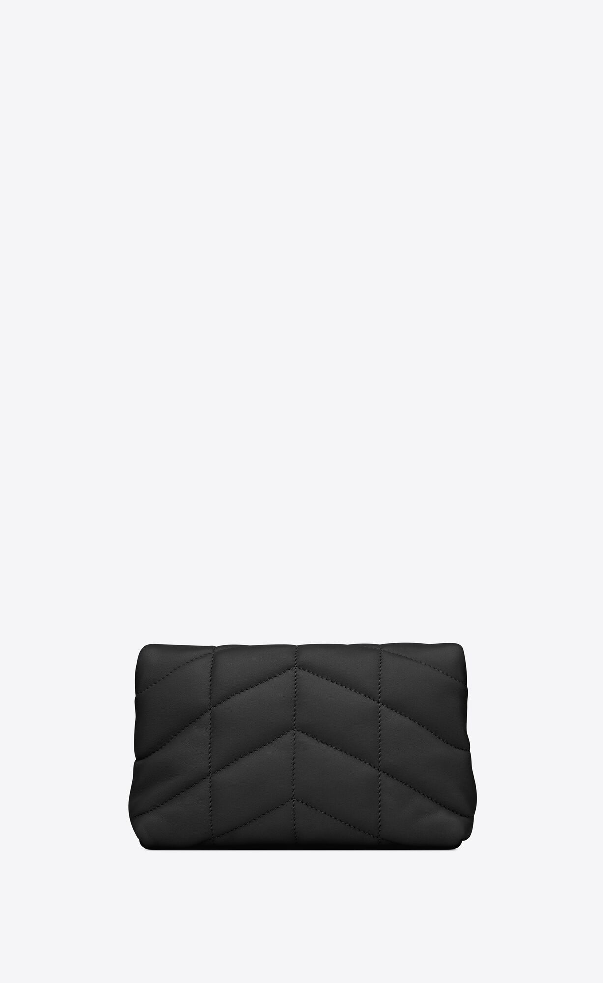 puffer small pouch in quilted lambskin black puffer small pouch in quilted lambskin black