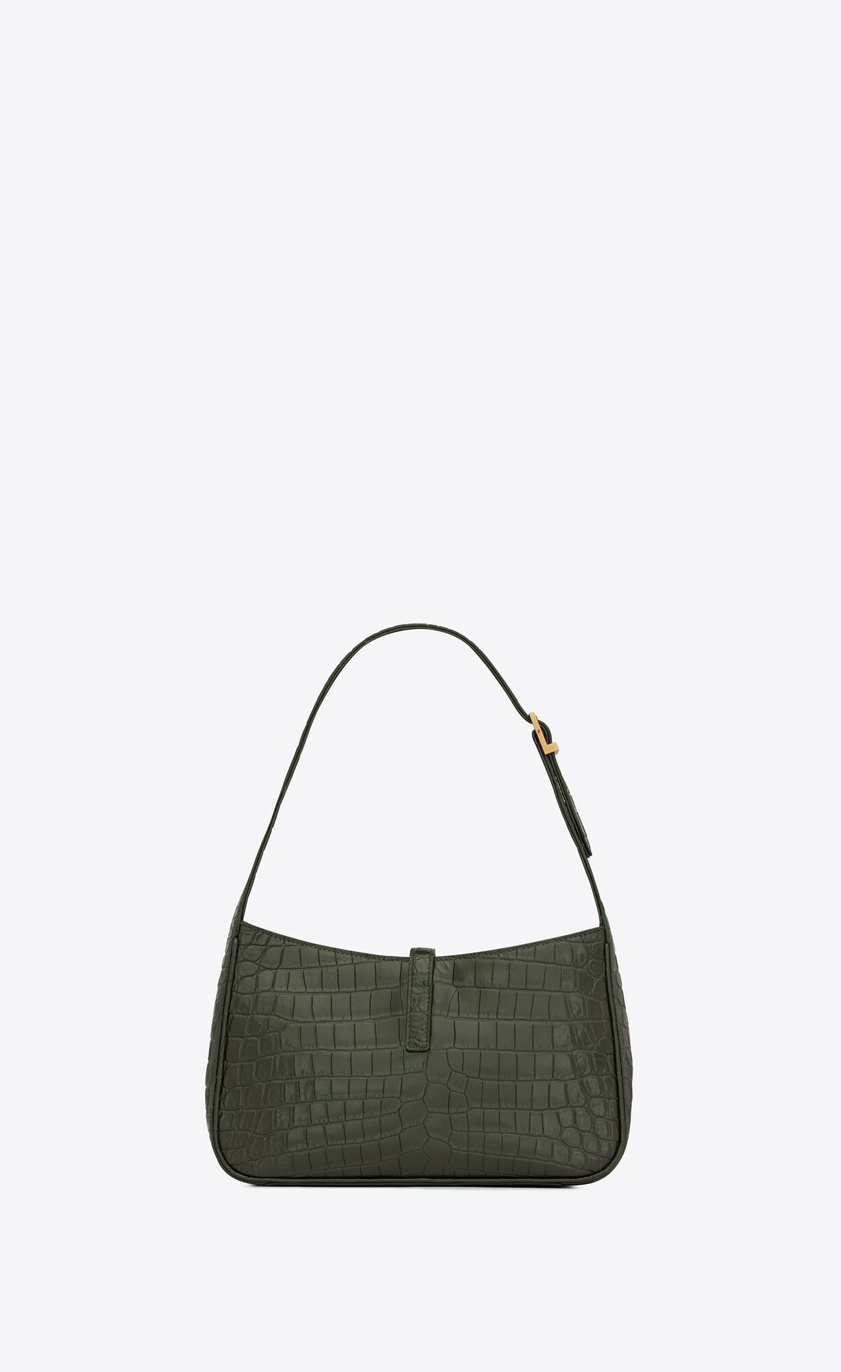 le 5 à 7 in crocodile embossed leather vert fonce le 5 à 7 in crocodile embossed leather vert fonce