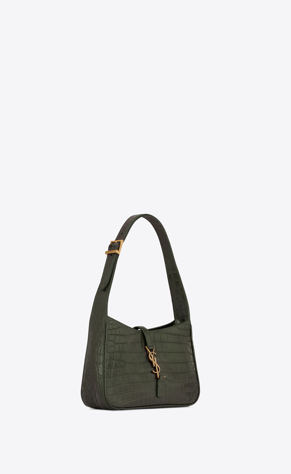 le 5 à 7 in crocodile embossed leather vert fonce le 5 à 7 in crocodile embossed leather vert fonce