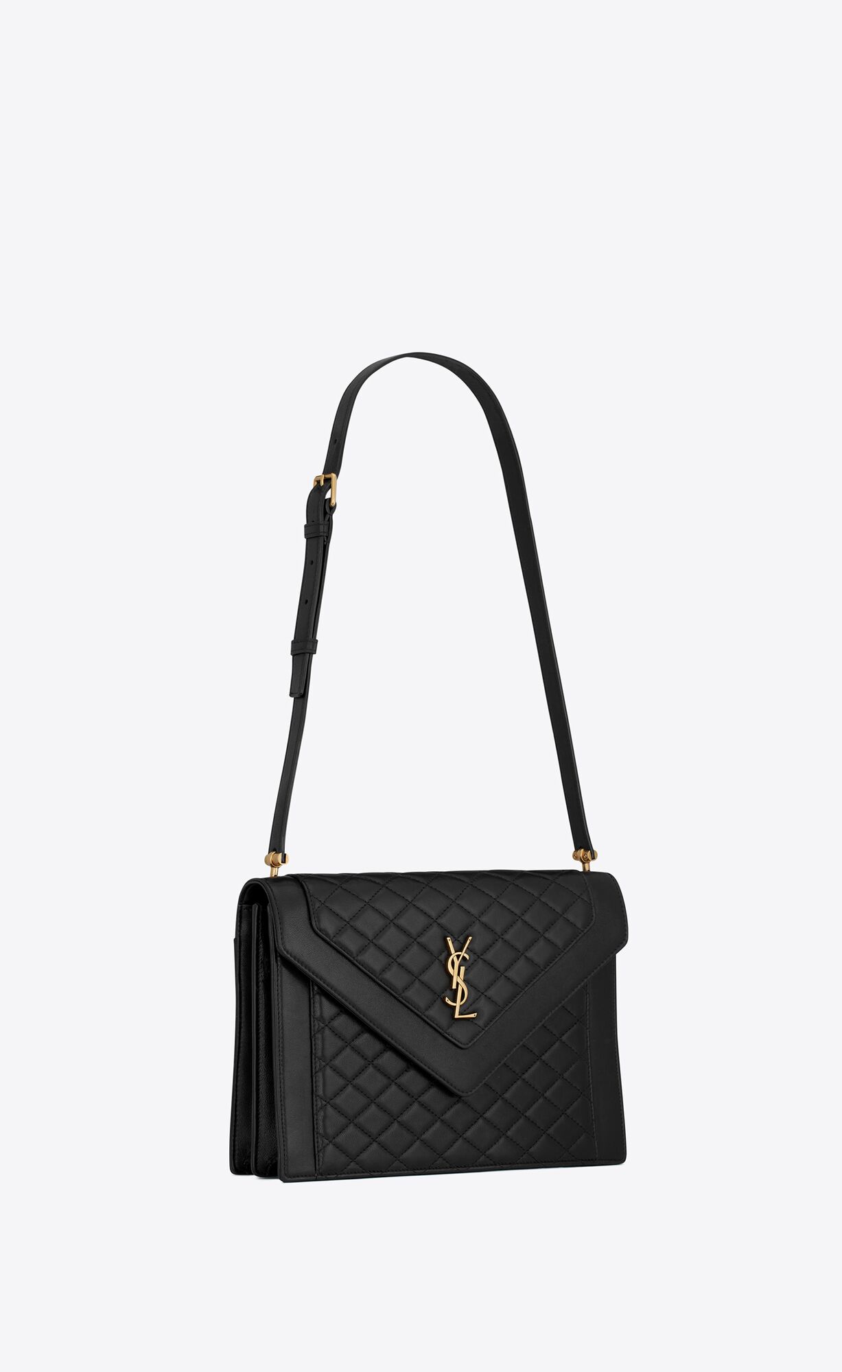 gaby satchel in quilted lambskin black gaby satchel in quilted lambskin black