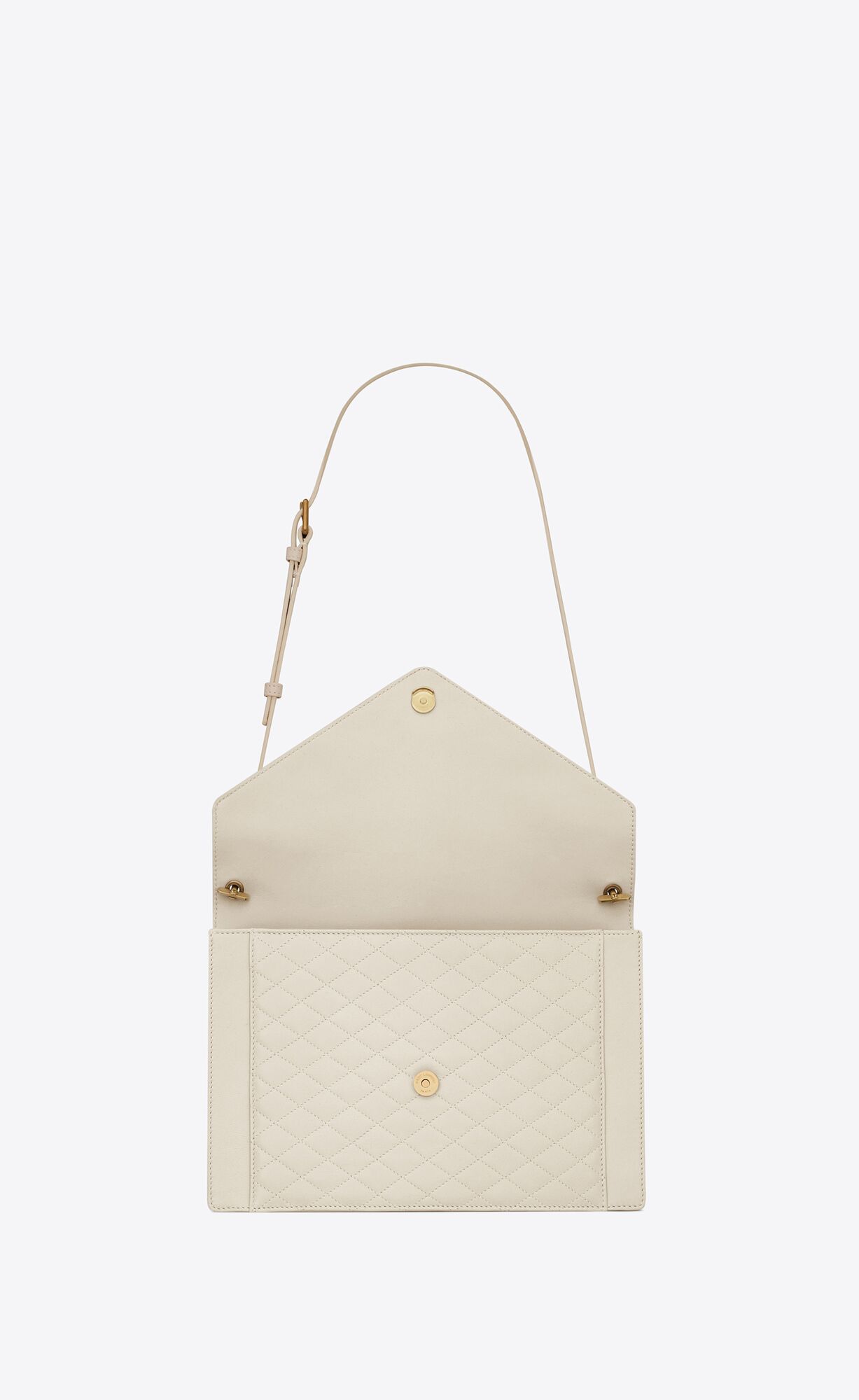 gaby satchel in quilted lambskin blanc vintage gaby satchel in quilted lambskin blanc vintage