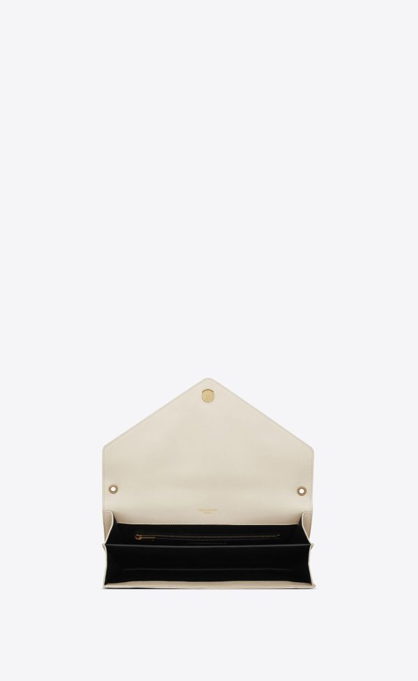 gaby satchel in quilted lambskin blanc vintage