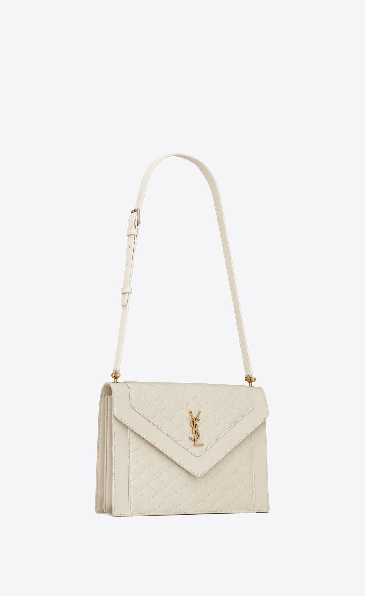 gaby satchel in quilted lambskin blanc vintage gaby satchel in quilted lambskin blanc vintage