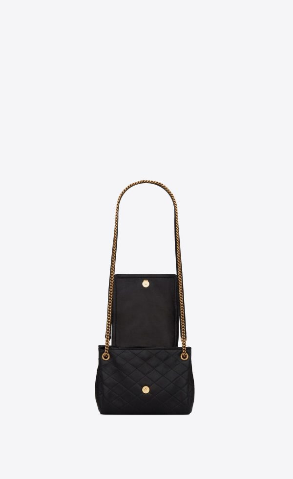 mini nolita in lambskin black